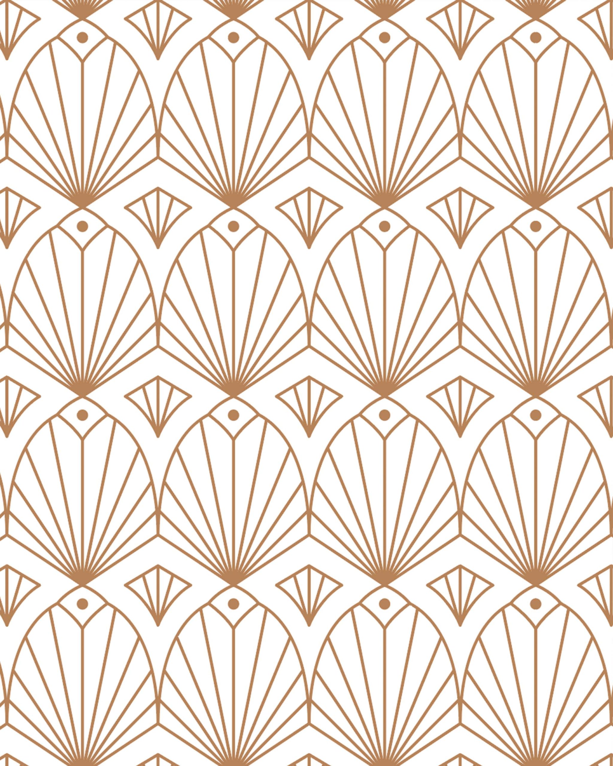 Gatsby-Geo-Terracotta pattern Terracotta Geometric Gatsby Wallpaper Pattern