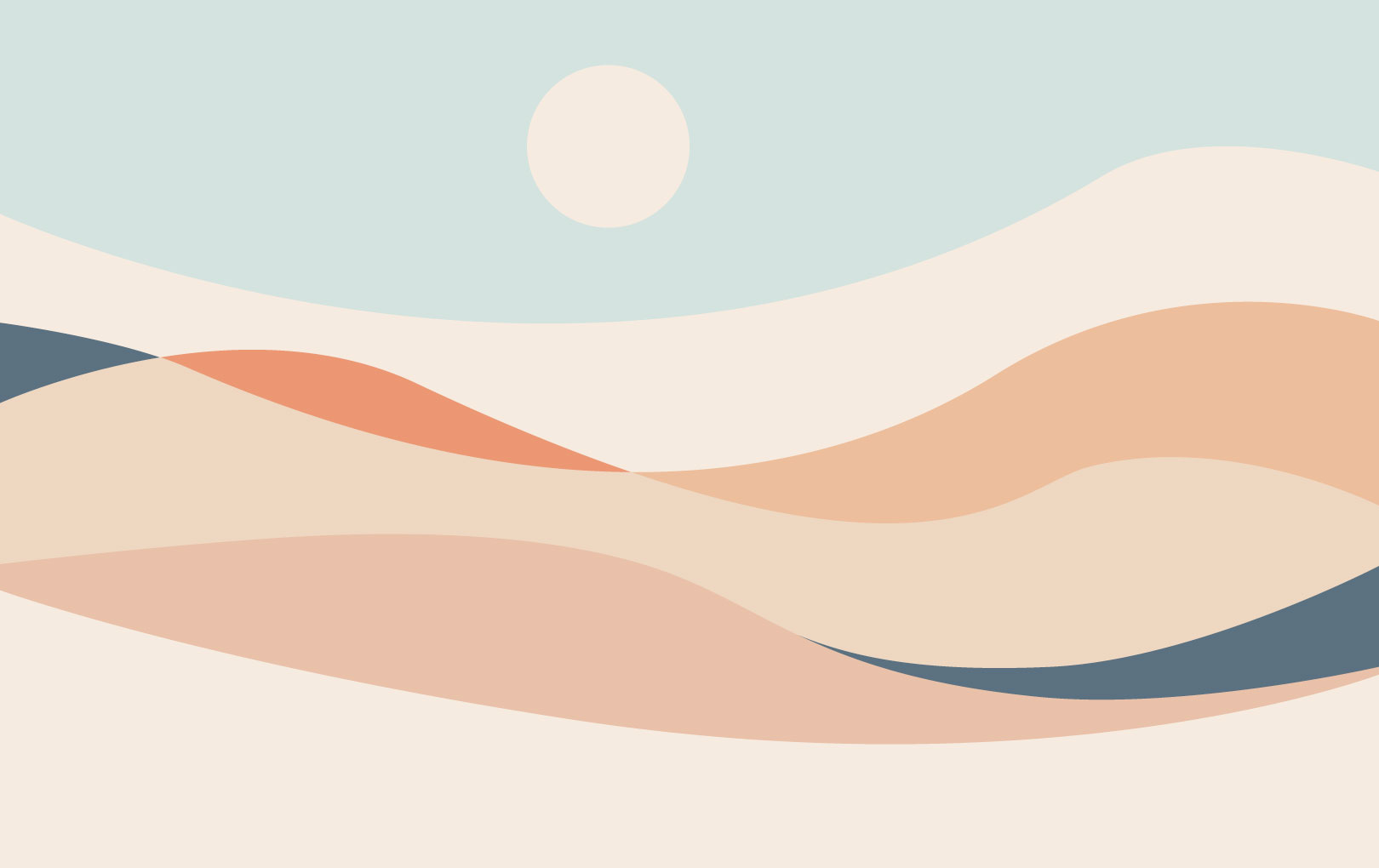 N368-Green Green Pattern Abstract Panoramic Horizon Sun Wallpaper