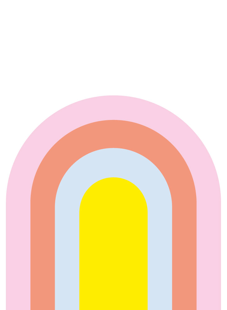 Colorful Rainbow Geometric Panoramic Wallpaper Pattern