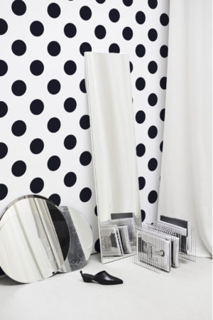 motif vert papier peint pois géométrique pop tendance