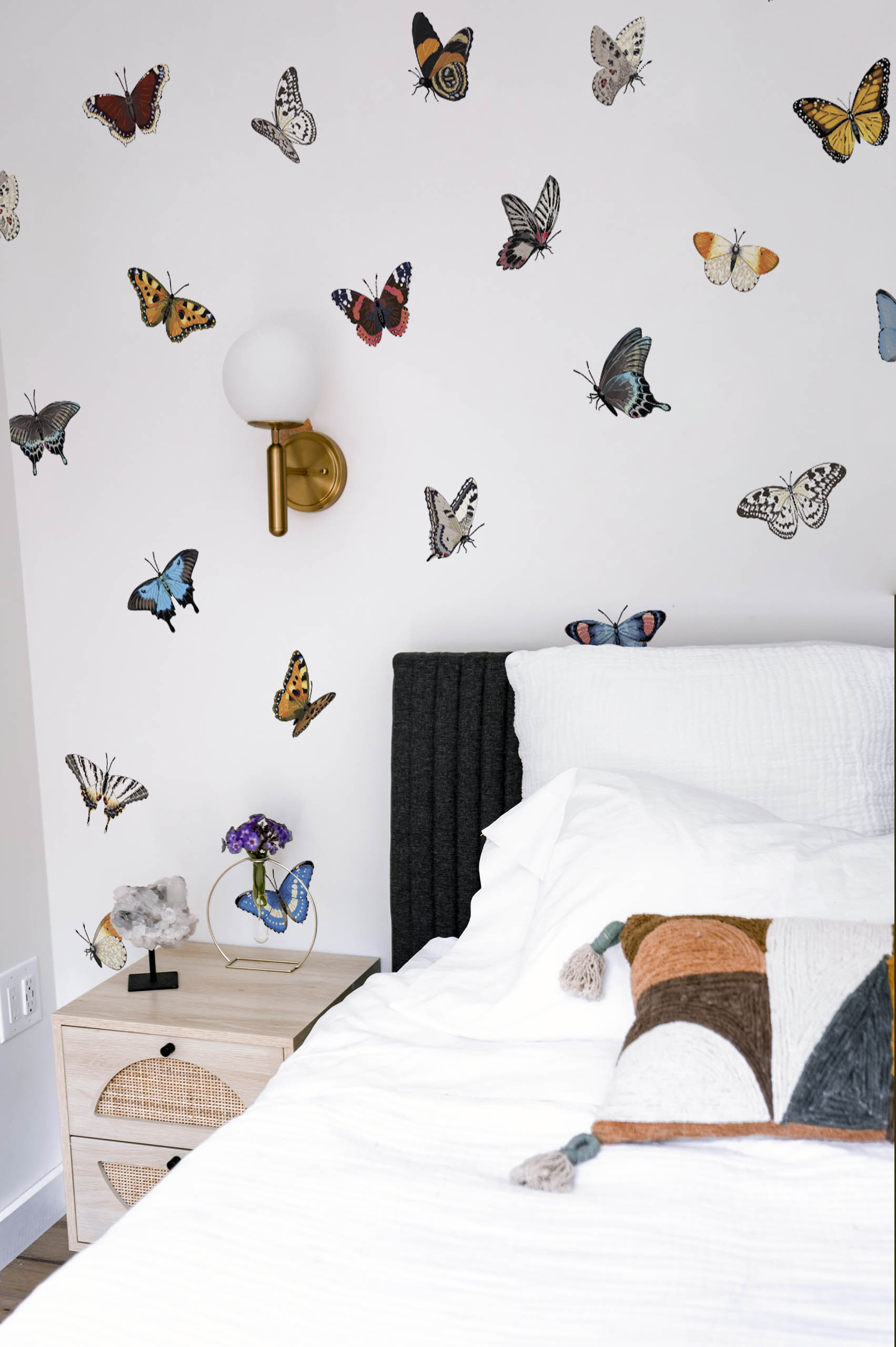 n413 multicolored butterflies bedroom wallpaper bedroom wallpaper animals multicolored butterflies