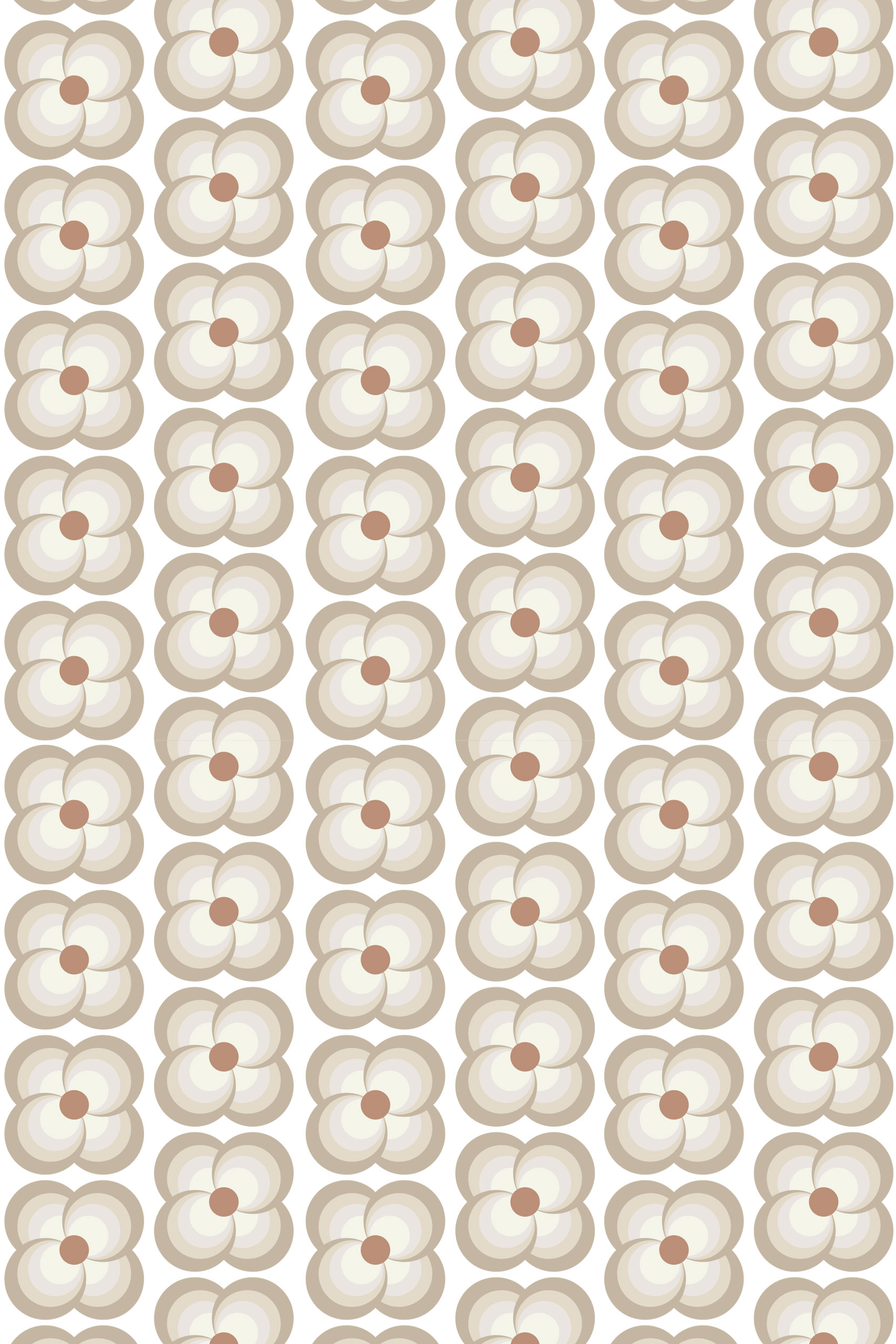 Floral Charm Wallpaper N416 Vintage Beige Flower Pattern Floral Charm Wallpaper N416 Vintage Beige Flower Pattern