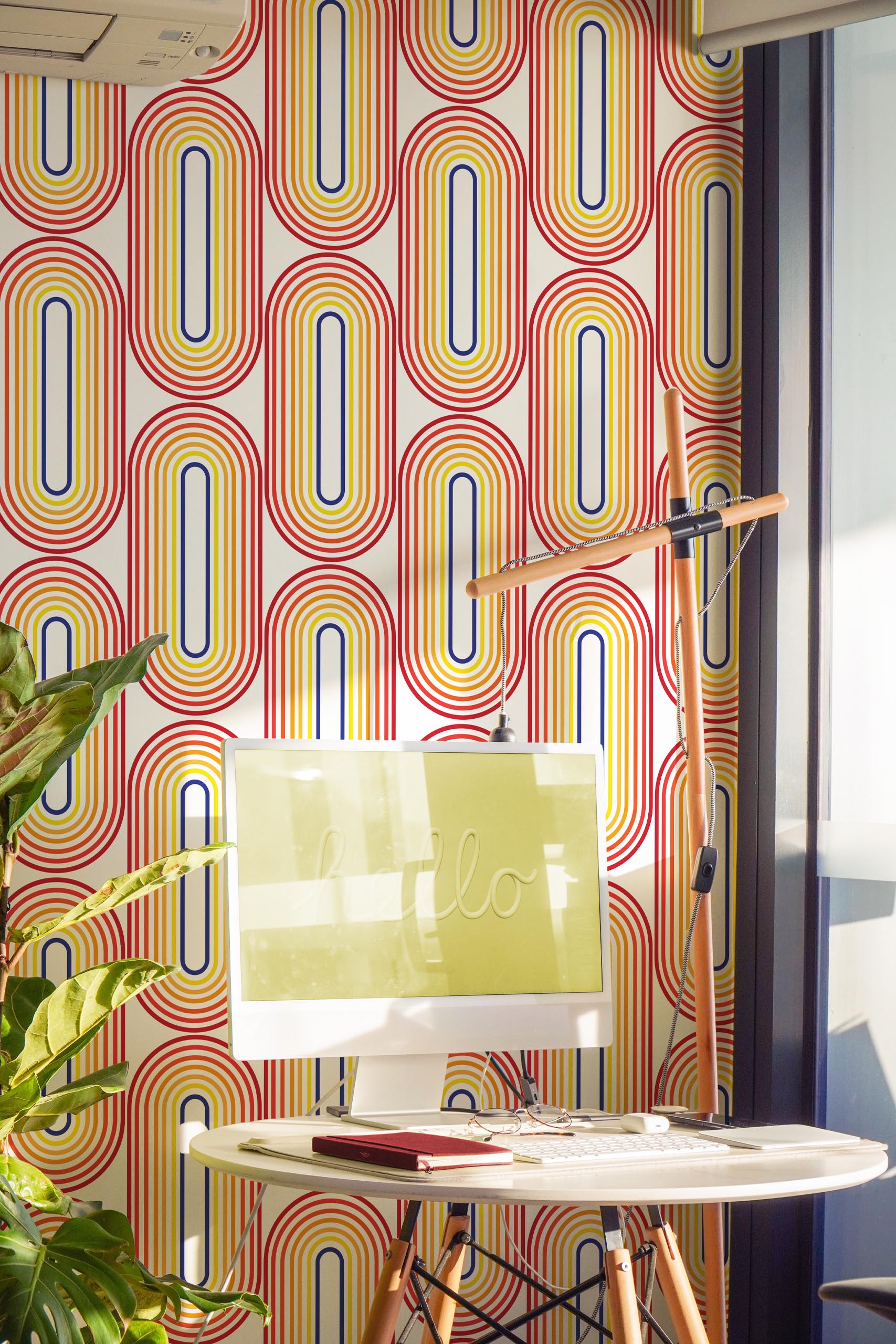 Retro Oval Wallpaper N417 Multicolor Retro Office Retro Oval Wallpaper N417 Multicolor Retro Office