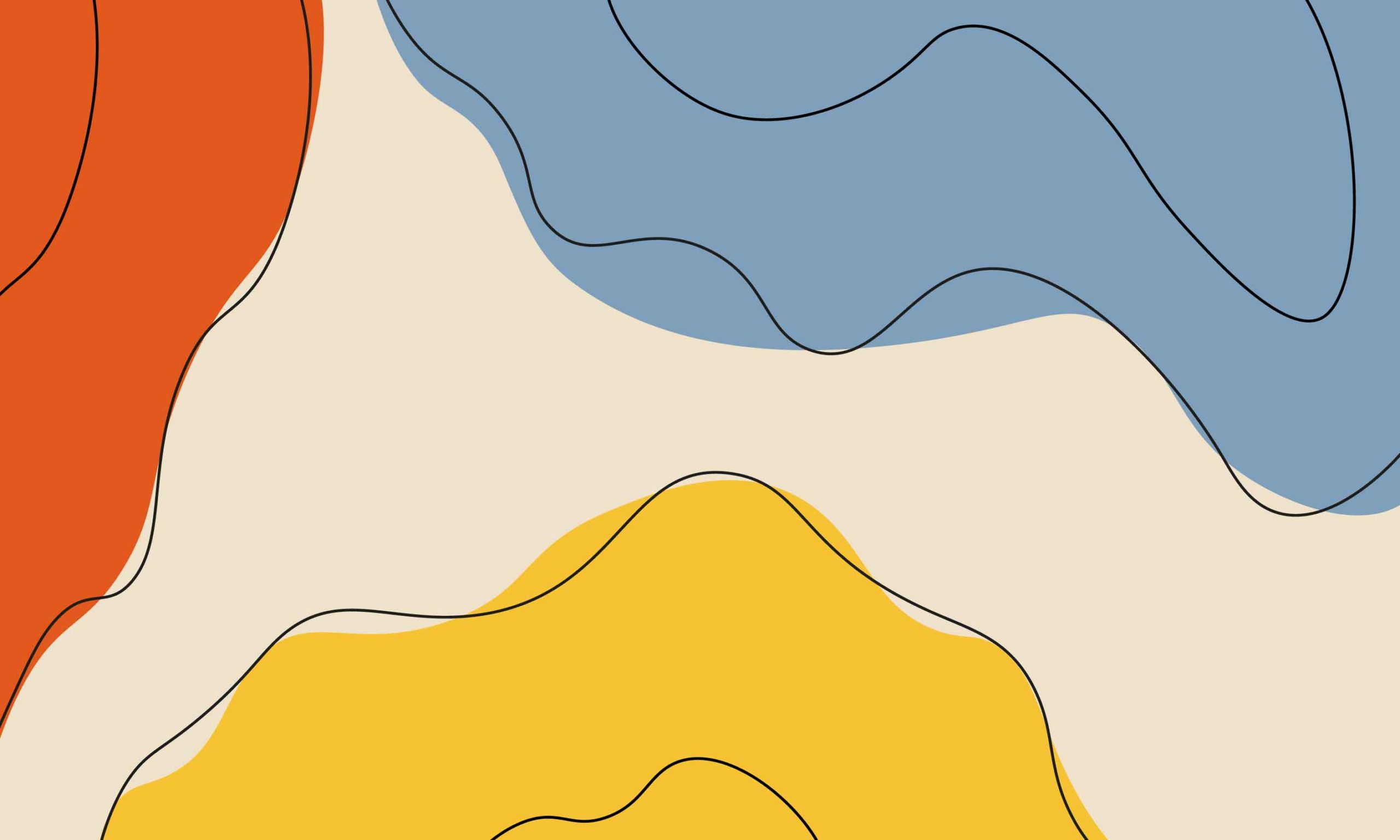 Papel pintado panorámico de formas suaves tendencia n425 motivo