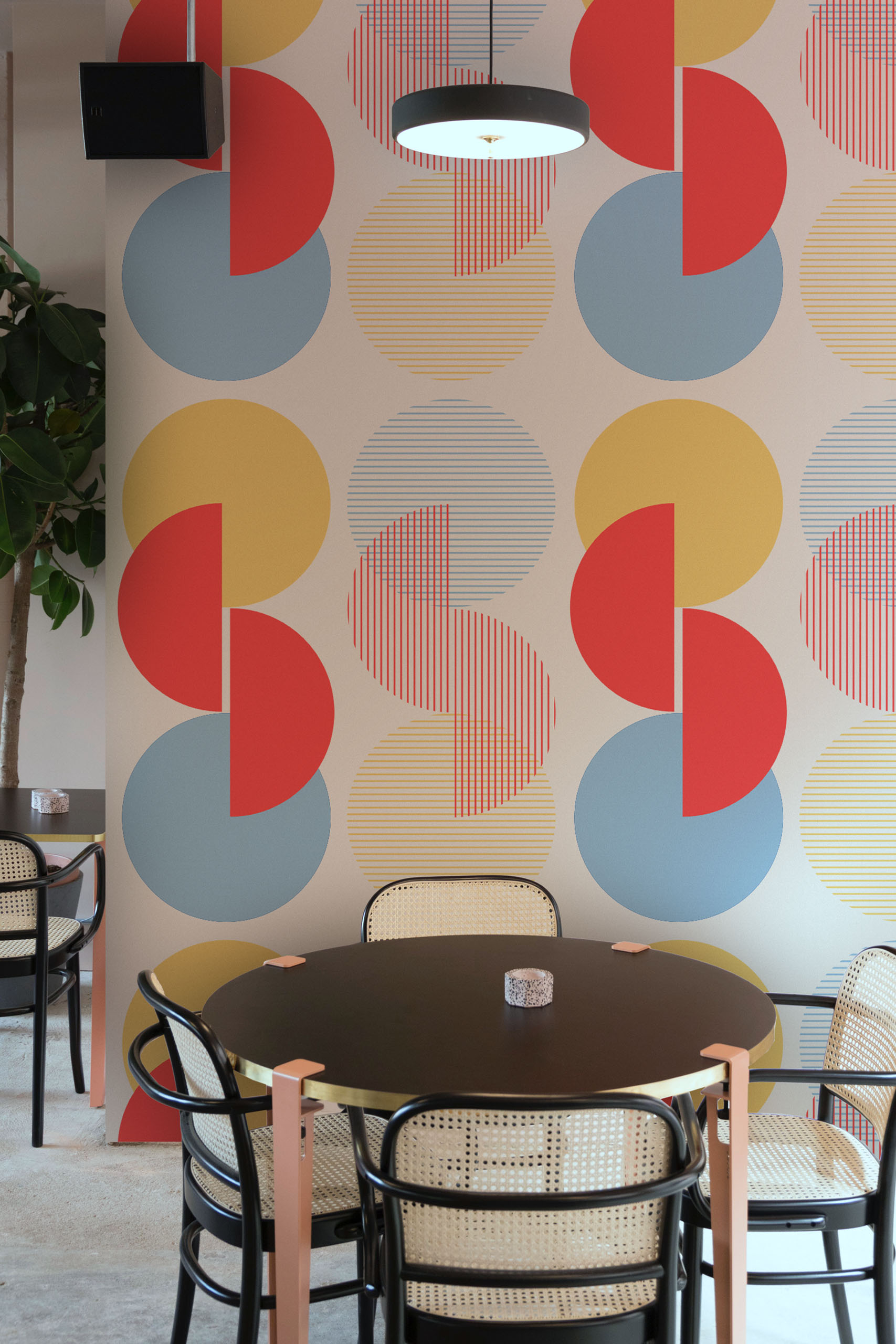 Public Space Wallpaper N421 Multicolor Geometric Duality Wallpaper N421 Public Space