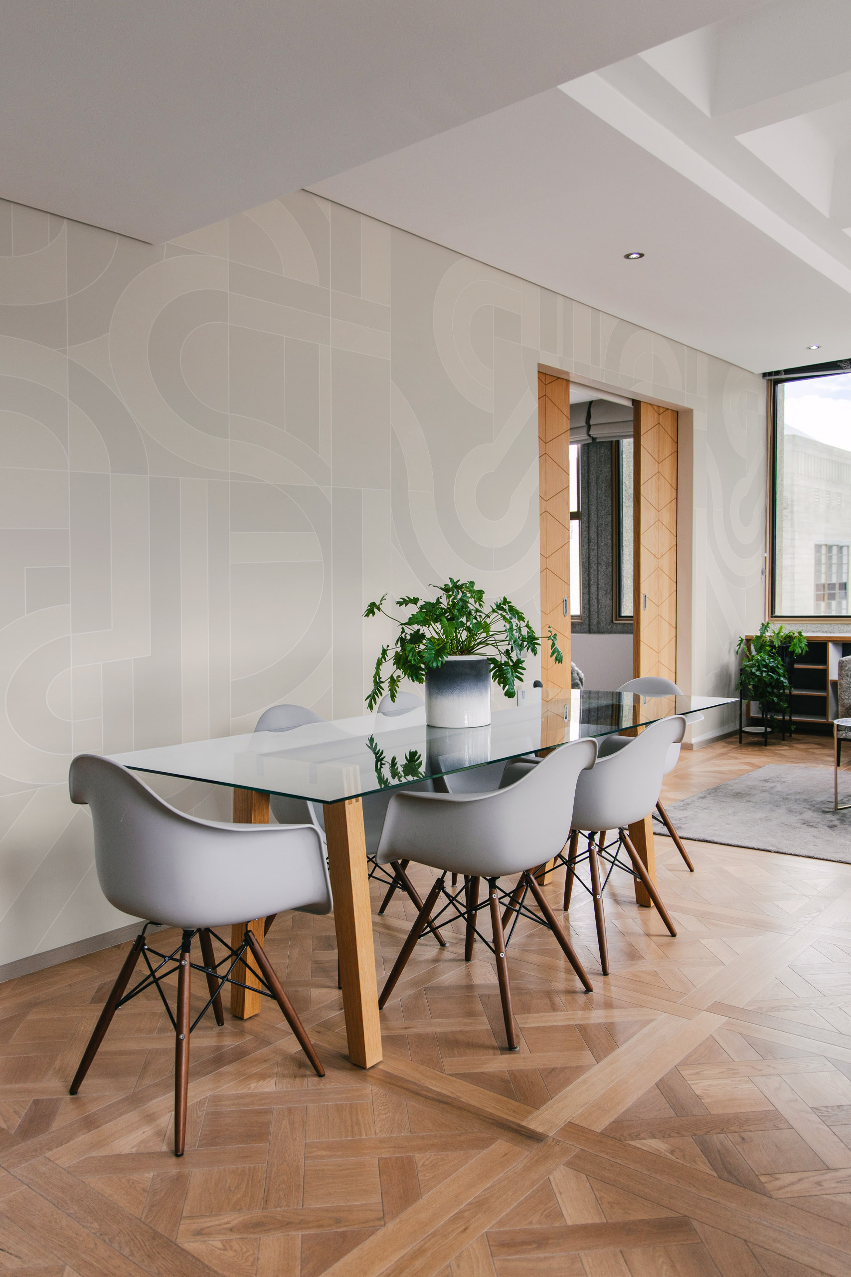 Geometric Curvature Wallpaper N424 Living Room Geometric Curvature Wallpaper N424 Living Room