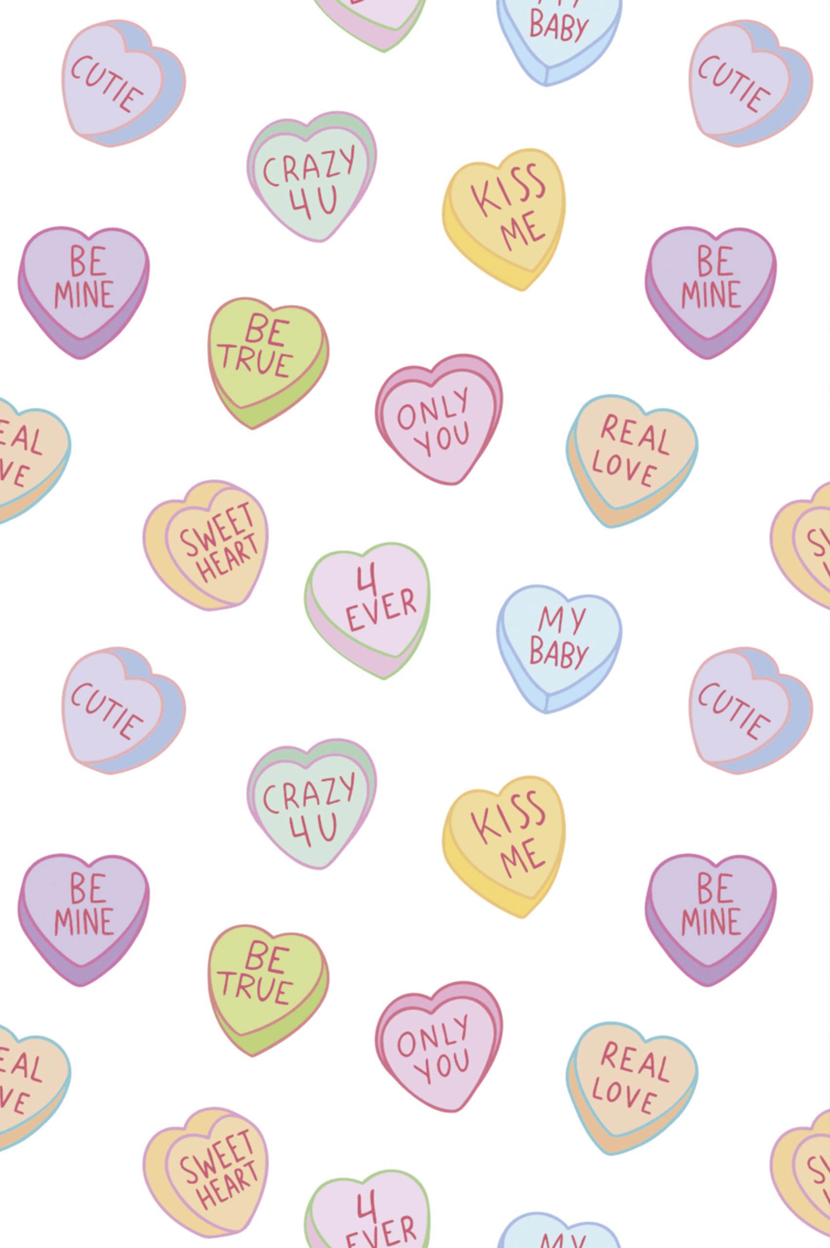 n436 wallpaper bonbon d'amour multicolore motif motif multicolor wallpaper bonbon d'amour pop love