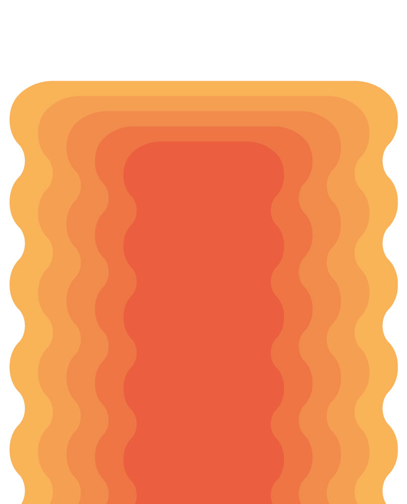 N467-orange wallpaper wavy frame urban fun pop orange pattern wallpaper wavy frame urban pop fun