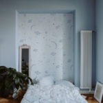 papier peint encastré pour tête de lit