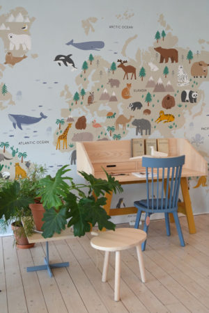 desk multicolor wallpaper map world child panoramic