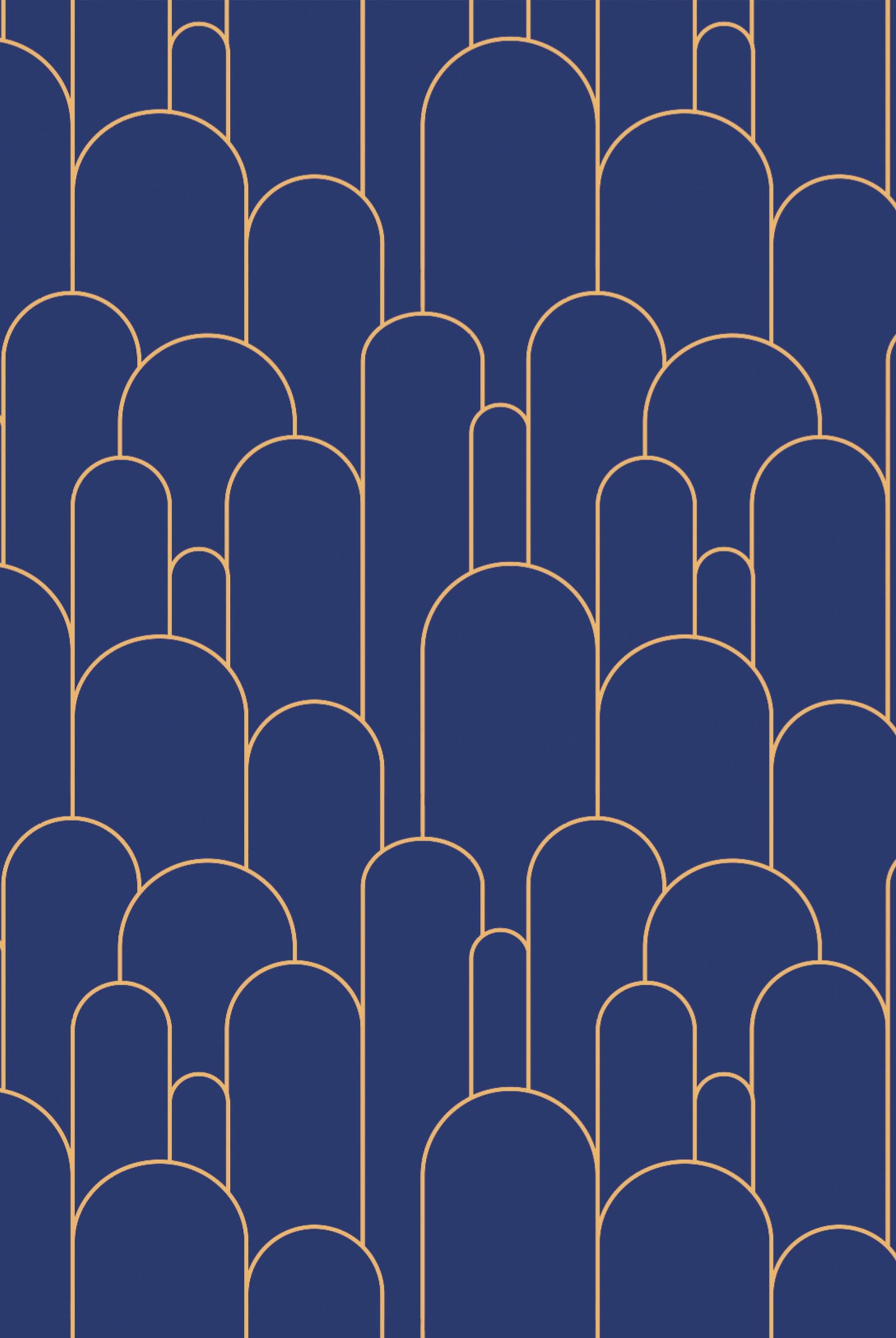 No. 456-Pattern Blue Stick Wallpaper
