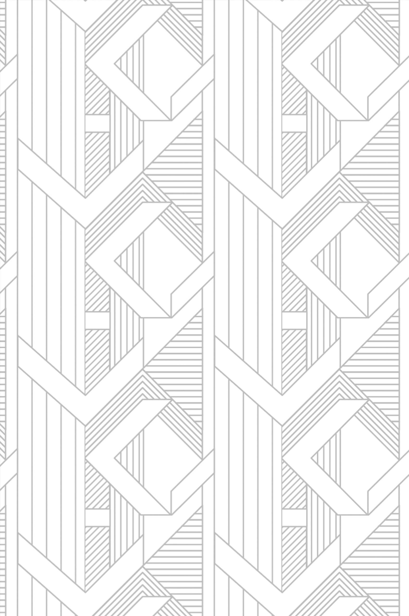 Grey pattern Abstract geometry Art Deco wallpaper