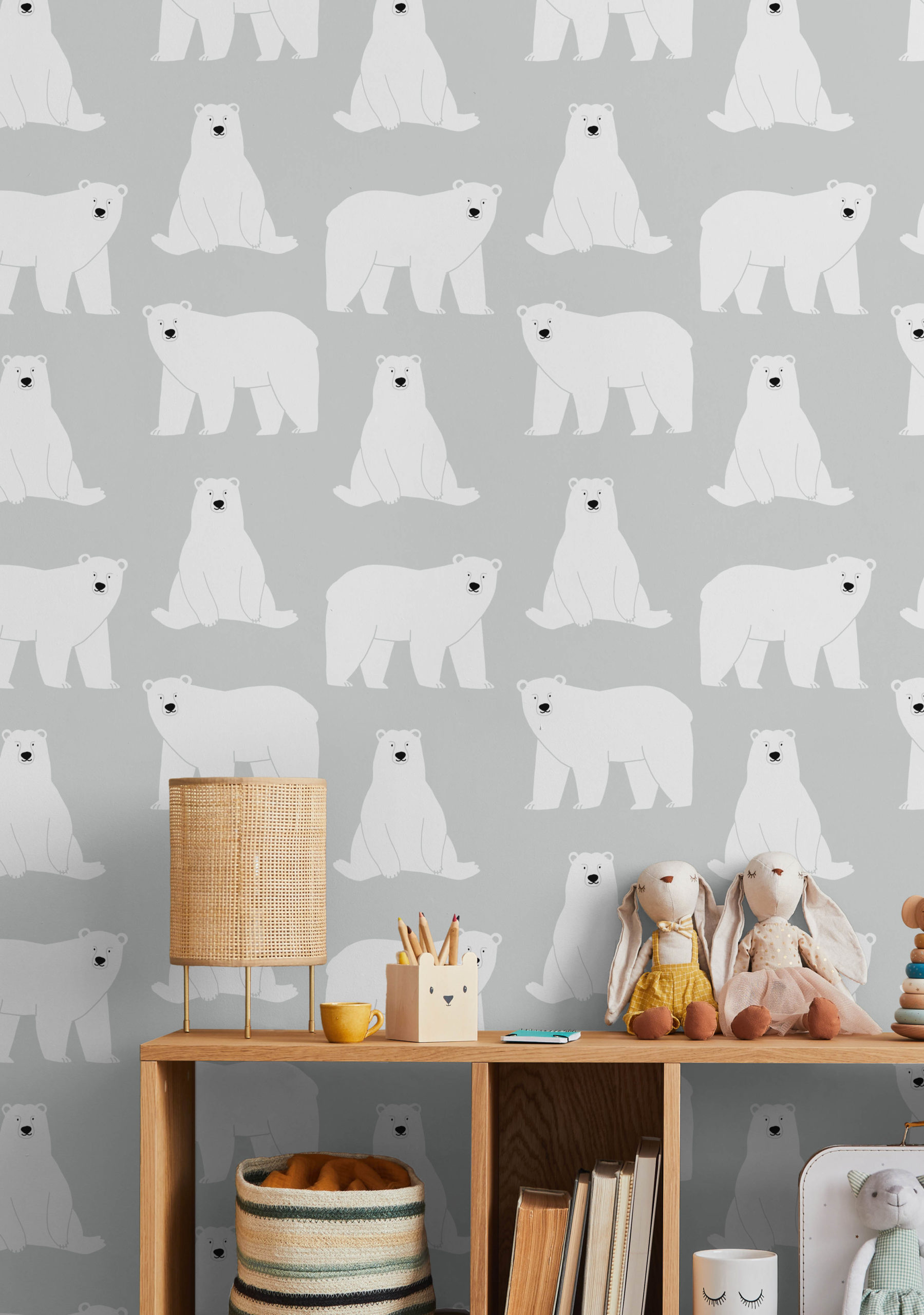 wallpaper n474 polar bear child