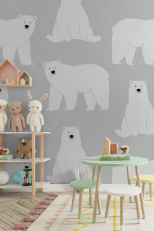 wallpaper n474 polar bear bedroom