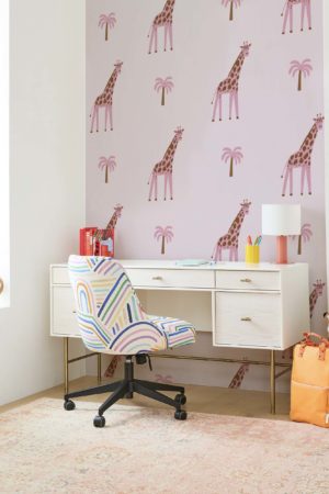 n475 jirafa rosa dormitorio infantil oficina