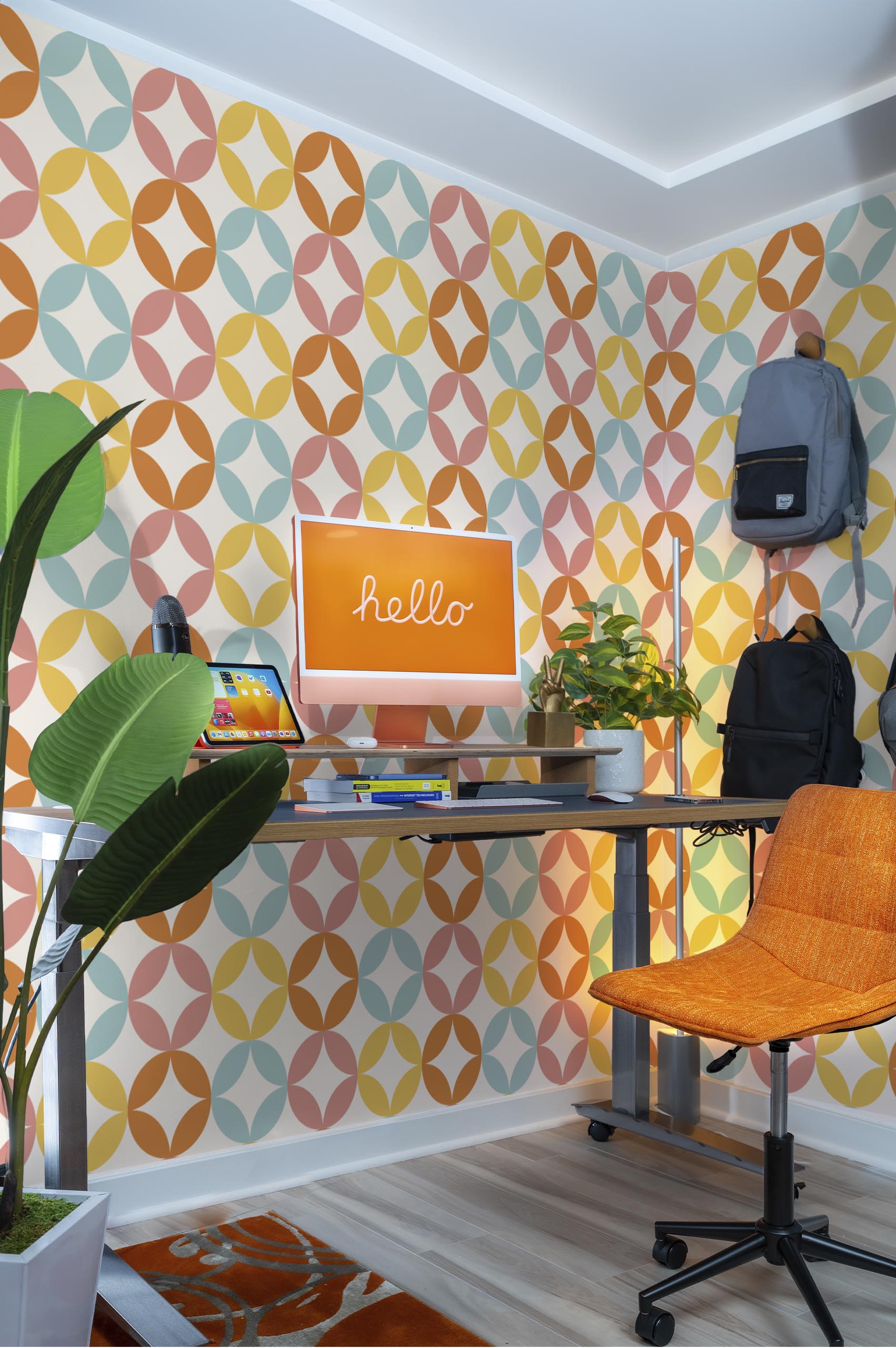 N497 Pop Colors Multicolor Desktop Wallpaper Stars Multicolor Geometric Circle Pop Desk Multicolor Wallpaper Stars Multicolor Geometric Circle