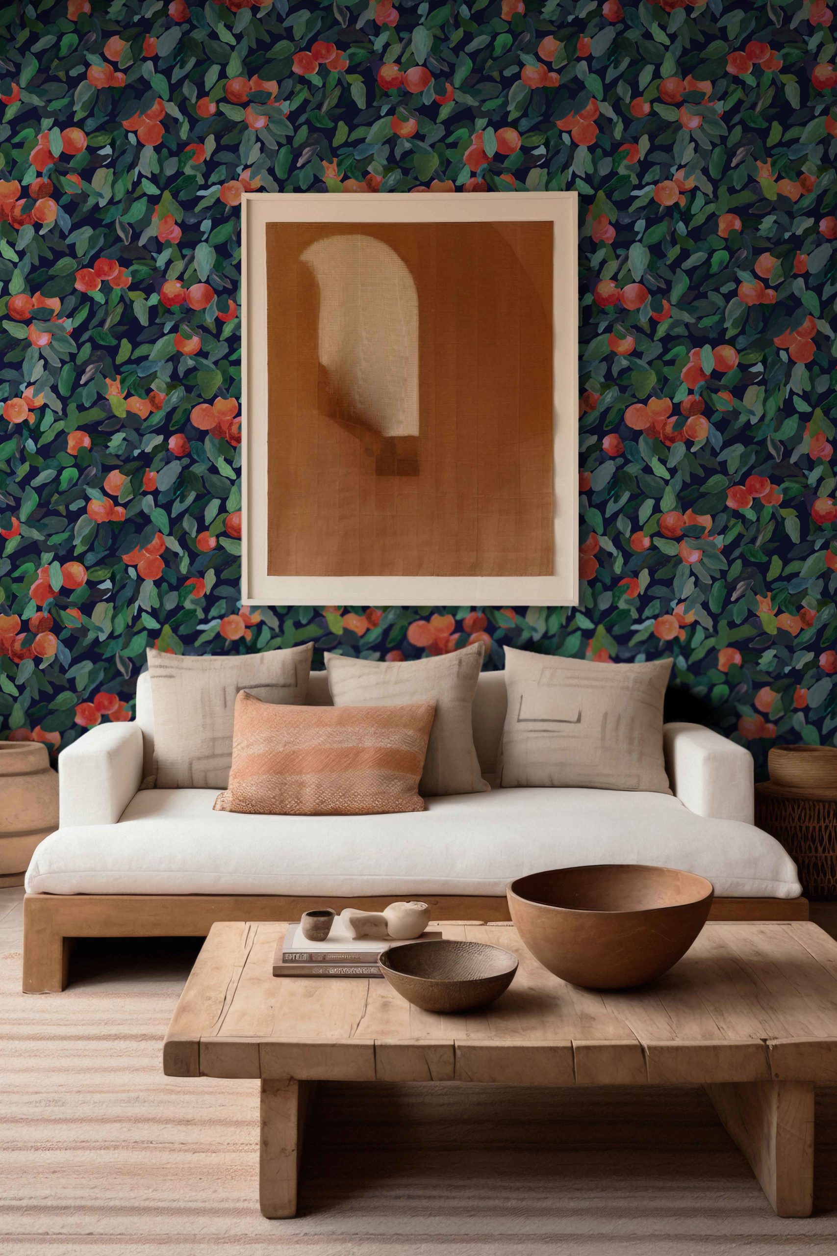 papier peint n509 eden salon canapé