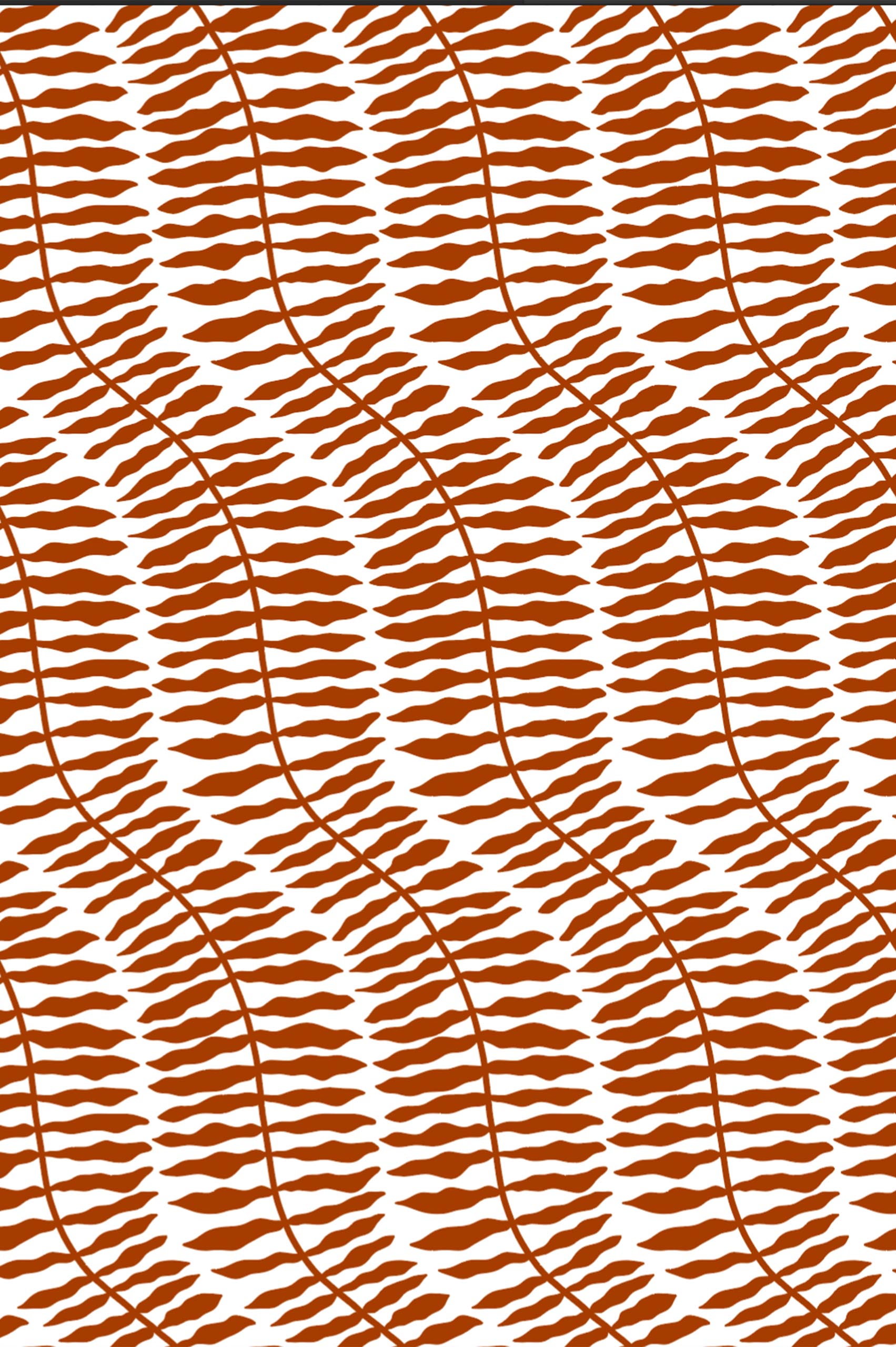 n526 terracotta motif motif terracotta papier peint fougère tropicale panoramique végétal