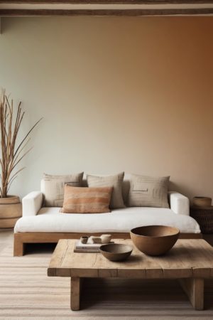 living room green wallpaper gradient color panoramic pop