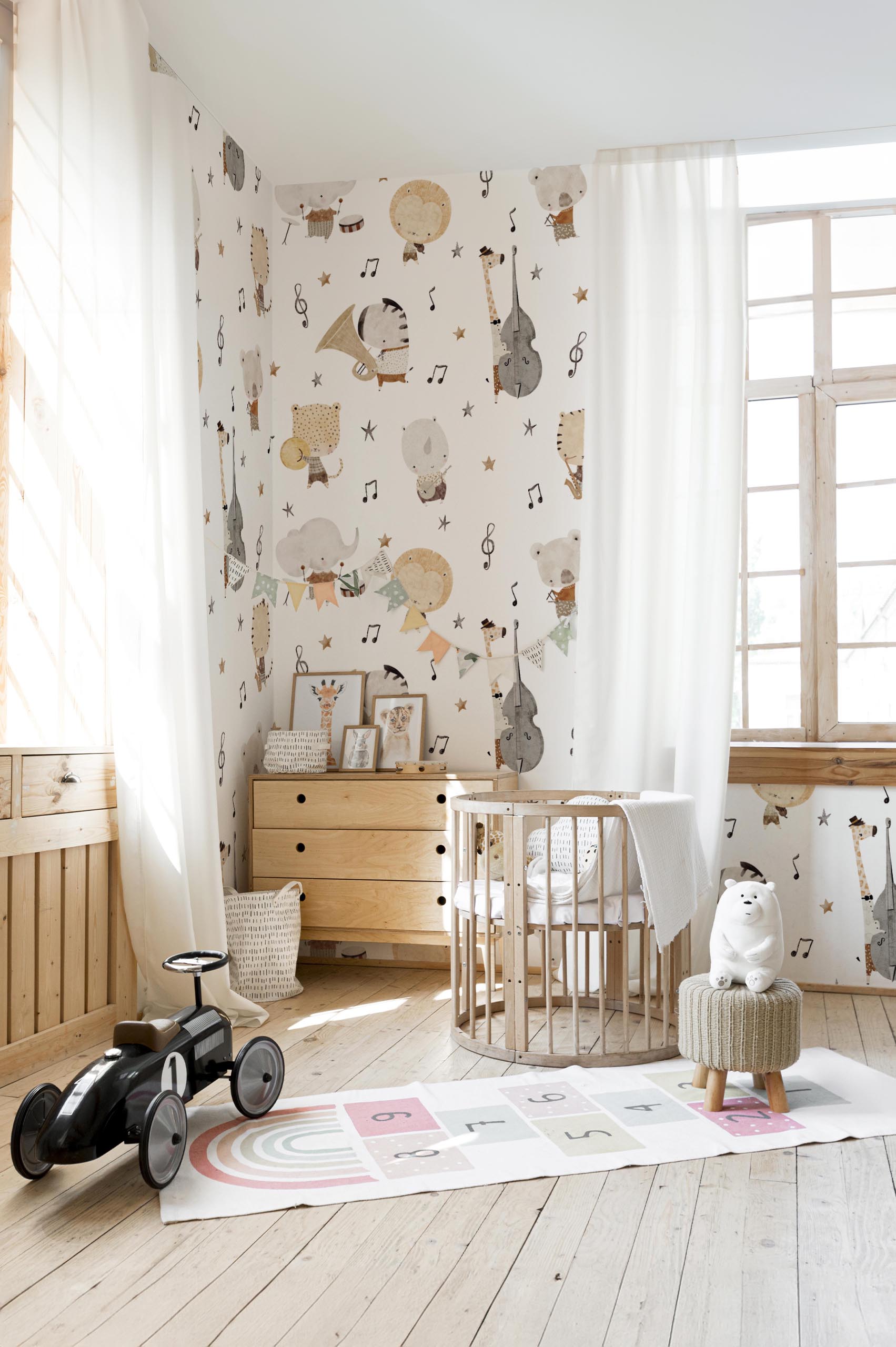 n535 papel pintado dormitorio infantil concierto en la sabana animales música papel pintado dormitorio infantil concierto dans la savane animales música