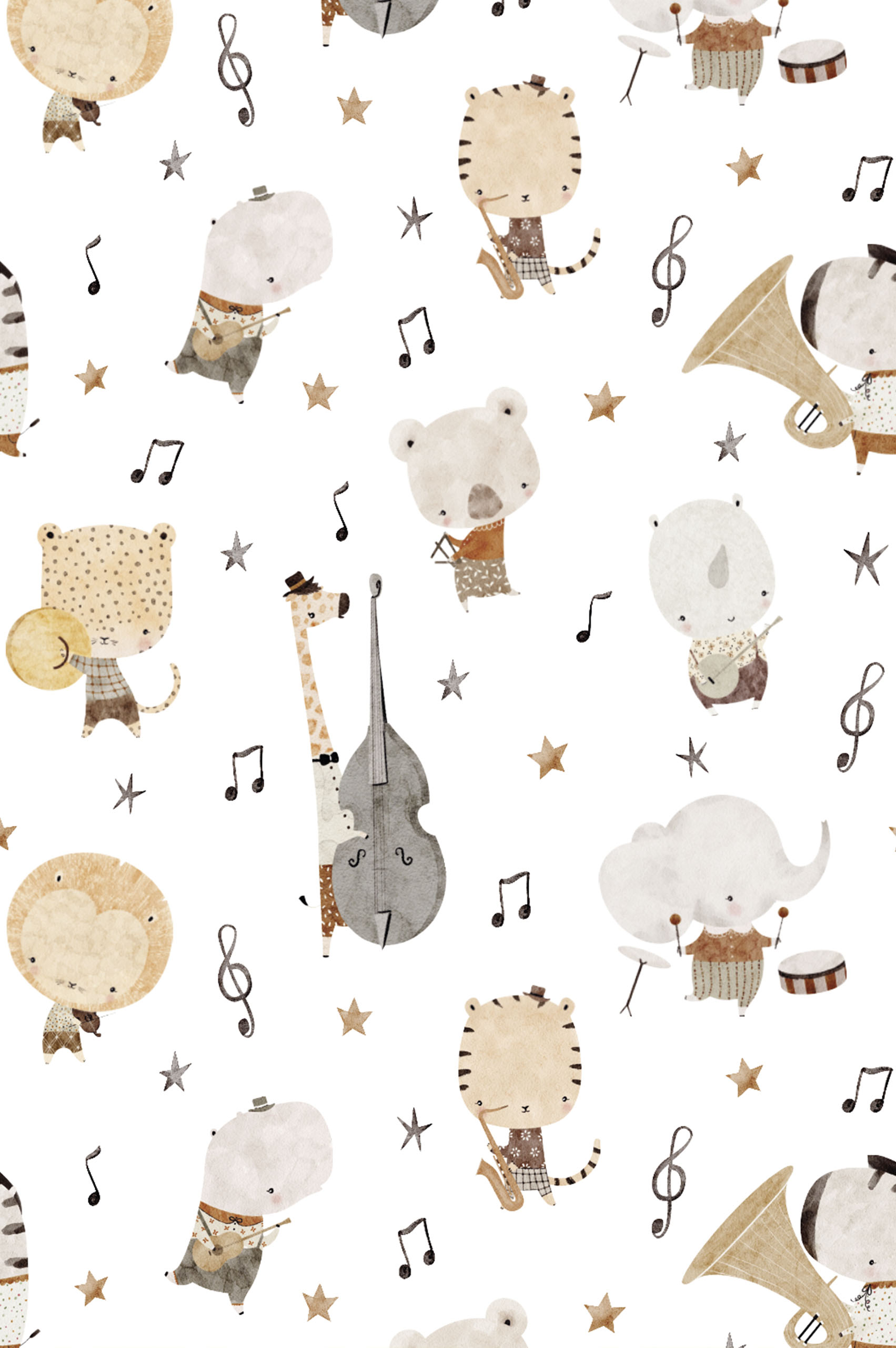 n535 papel pintado motivo concierto en la sabana animales música papel pintado motivo concierto en la sabana animales música