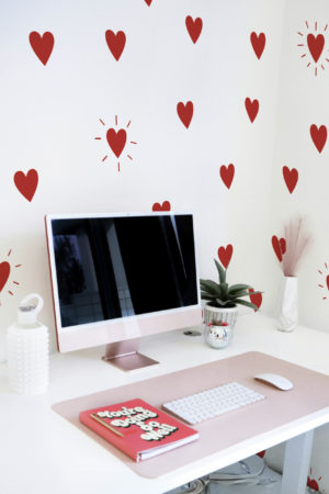 Papel pintado 540 Radiant hearts oficina