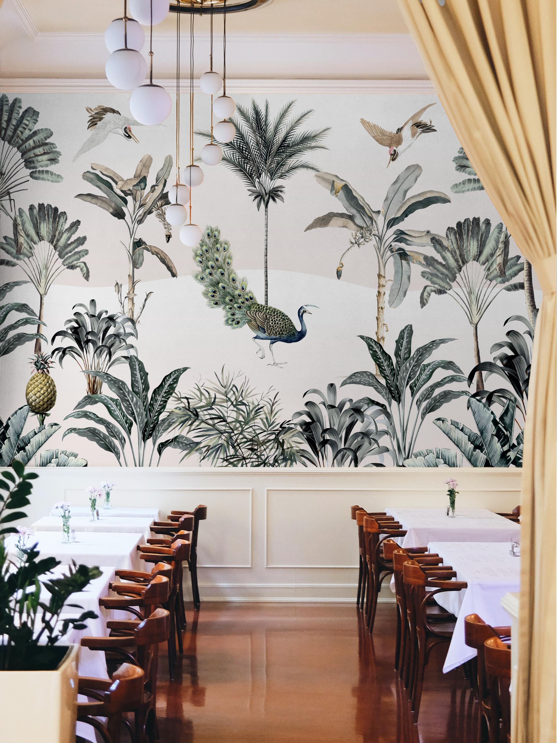 wallpaper 544 lush foliage public space