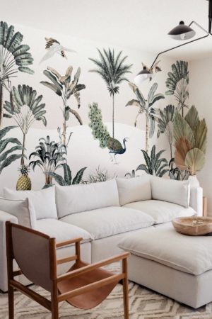 wallpaper 544 lush foliage living room