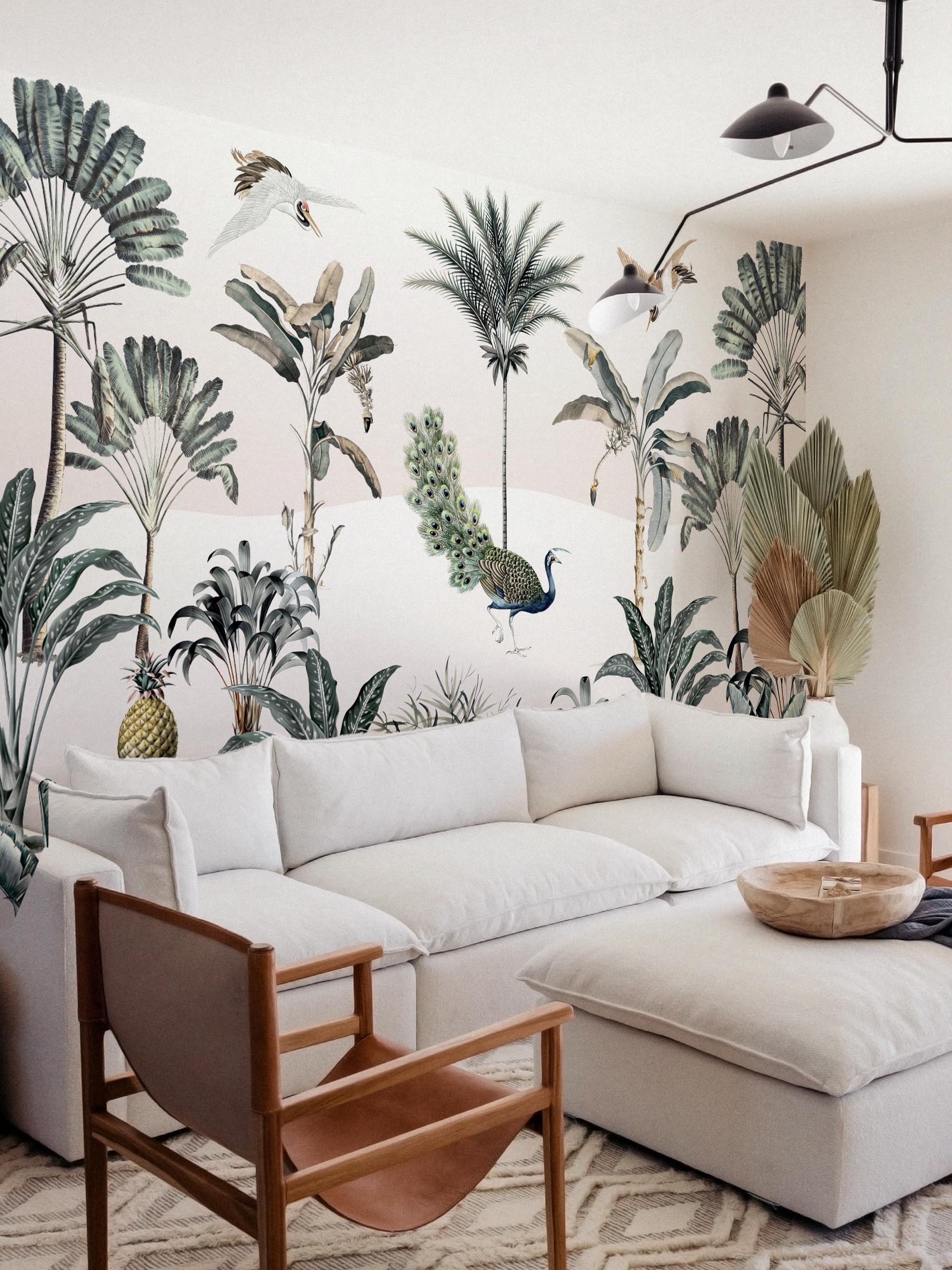 wallpaper 544 lush foliage living room