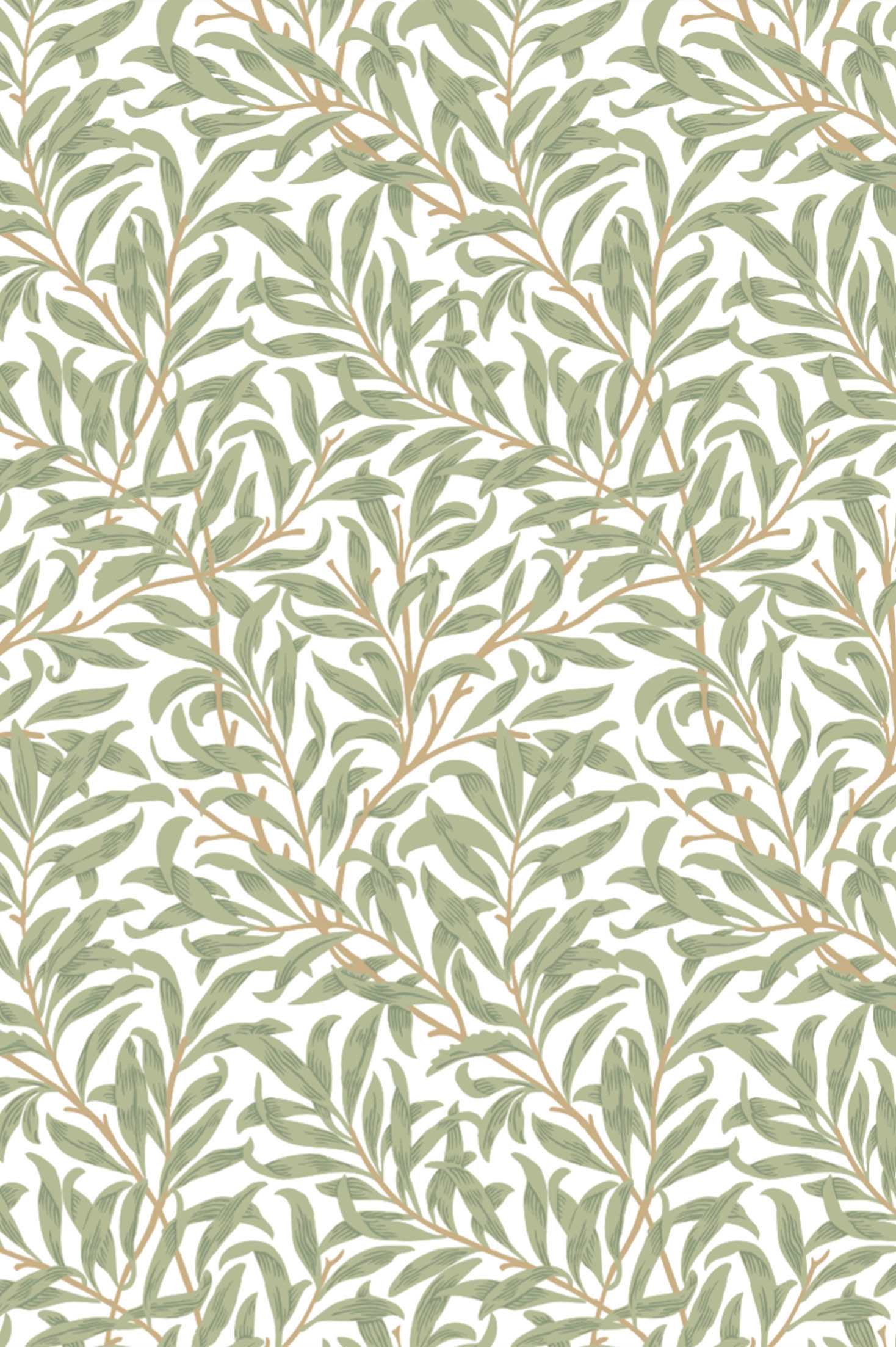 Green leaves wallpaper