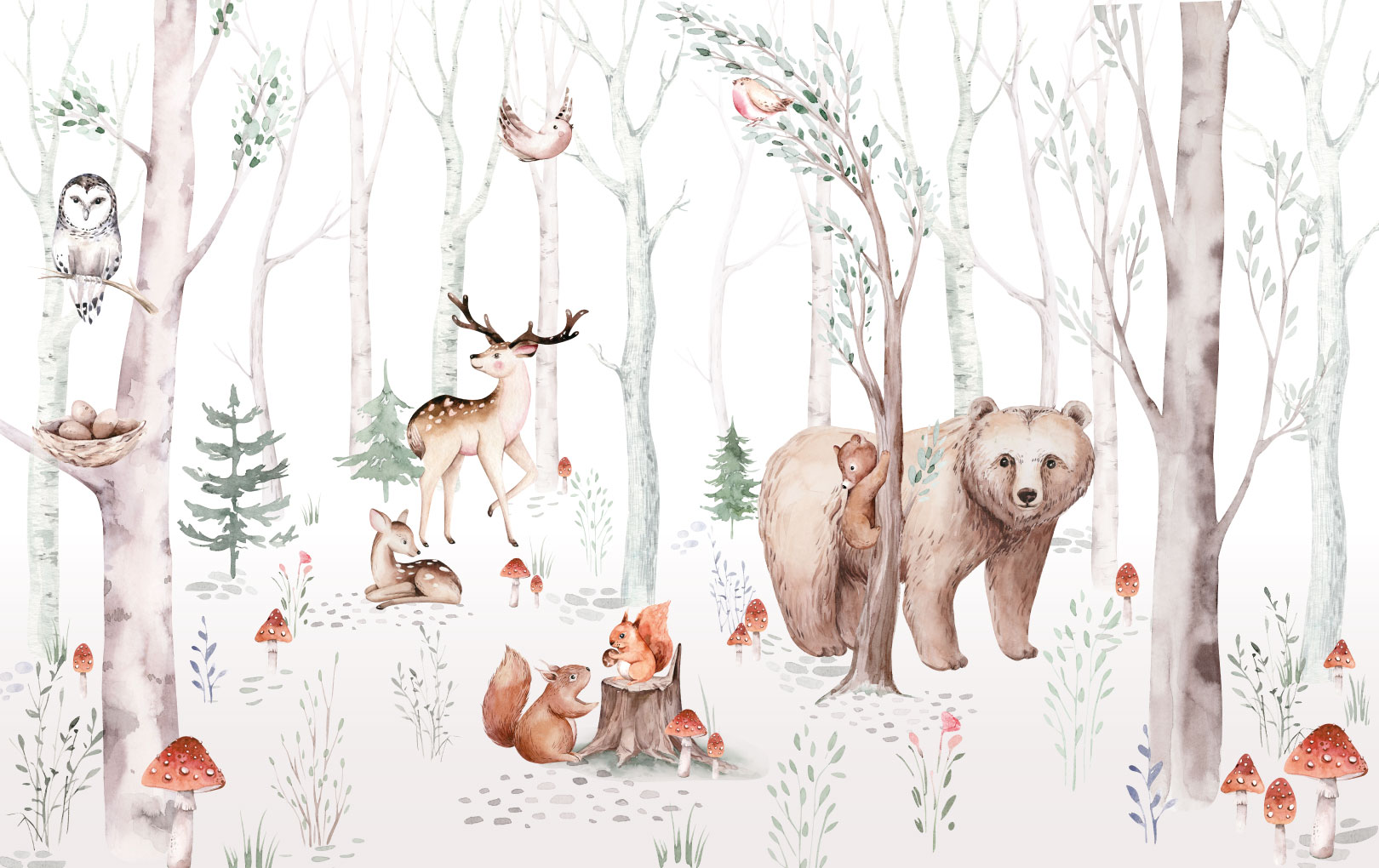 Forest animals wallpaper