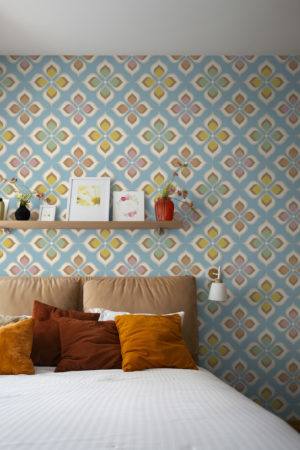Papier peint vintage multicolore chambre