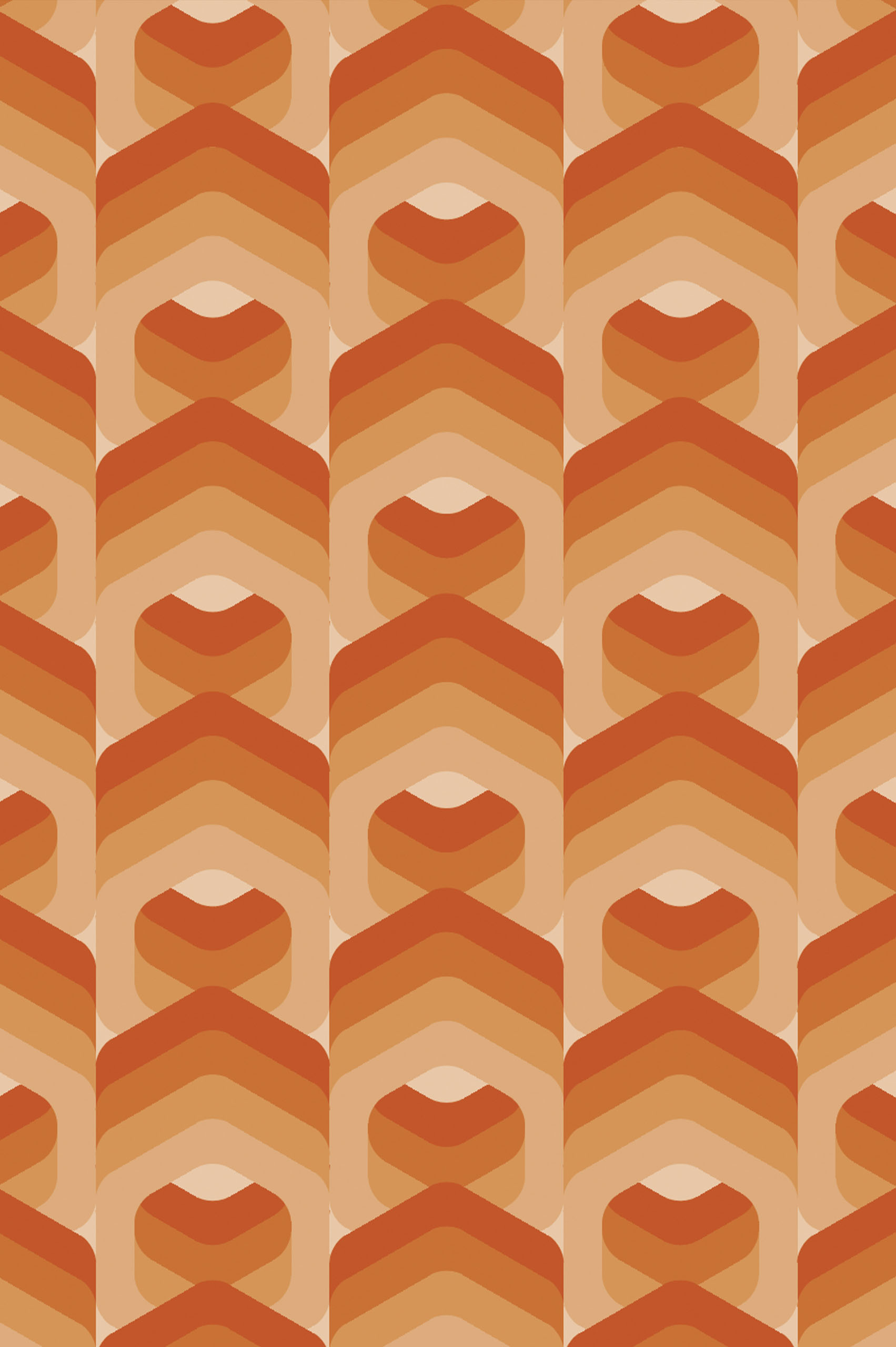Prism orange pattern wallpaper