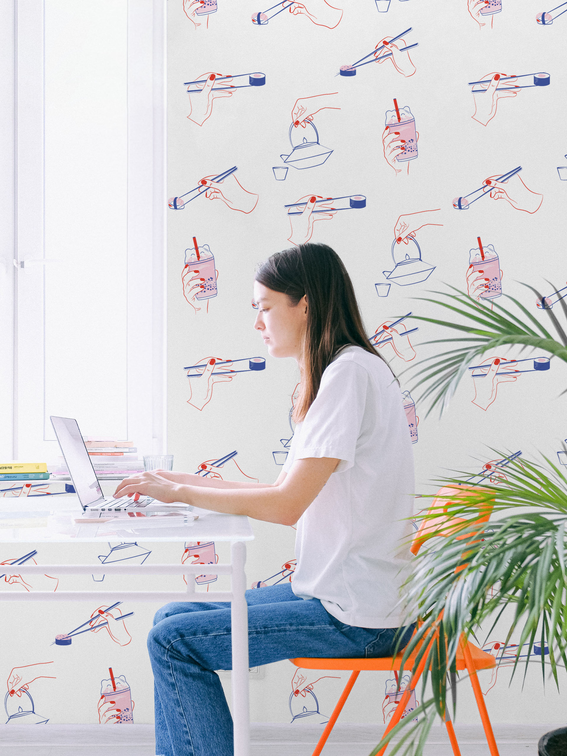 n573 office Japanese flavors office wallpaper