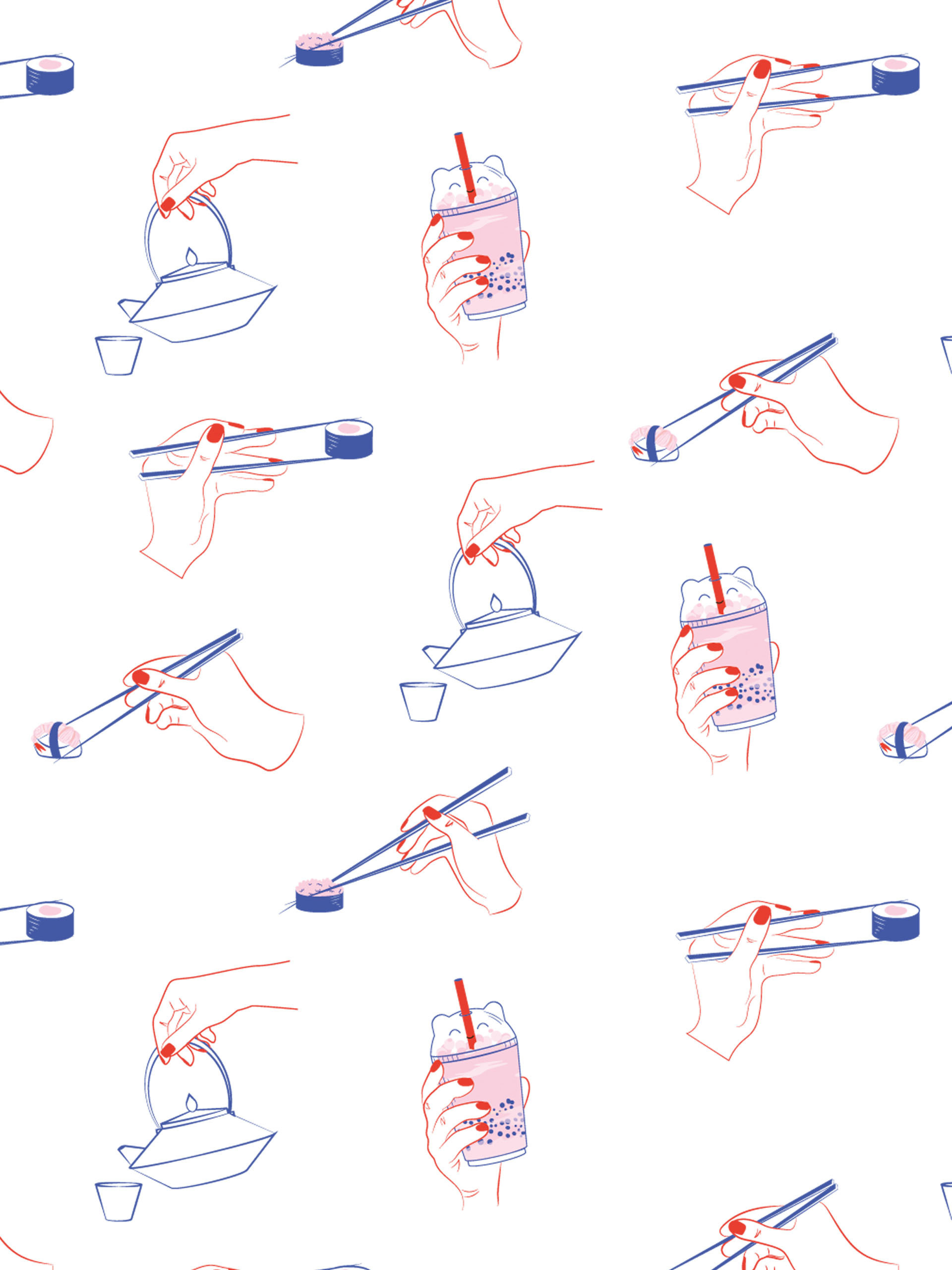 n573 motif Japanese flavors wallpaper pattern