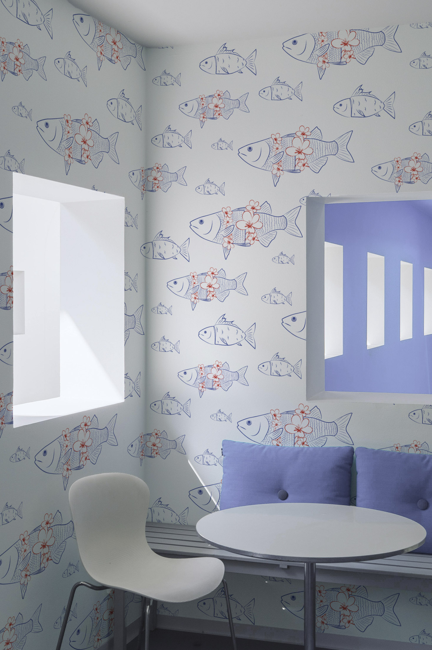 Wallpaper carp public spaces