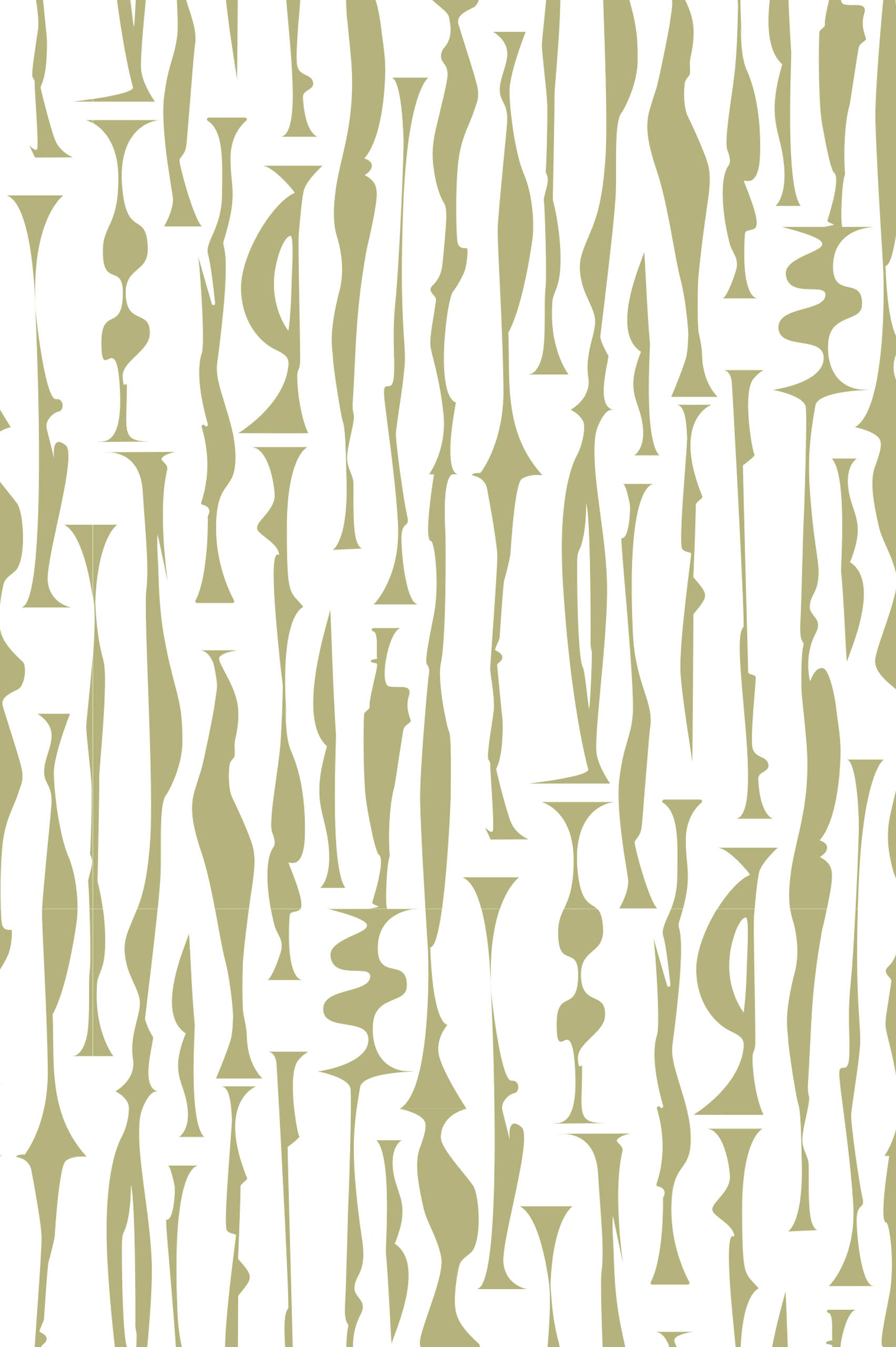 N541 Green Pattern Contemporary Totem Wallpaper Green Pattern