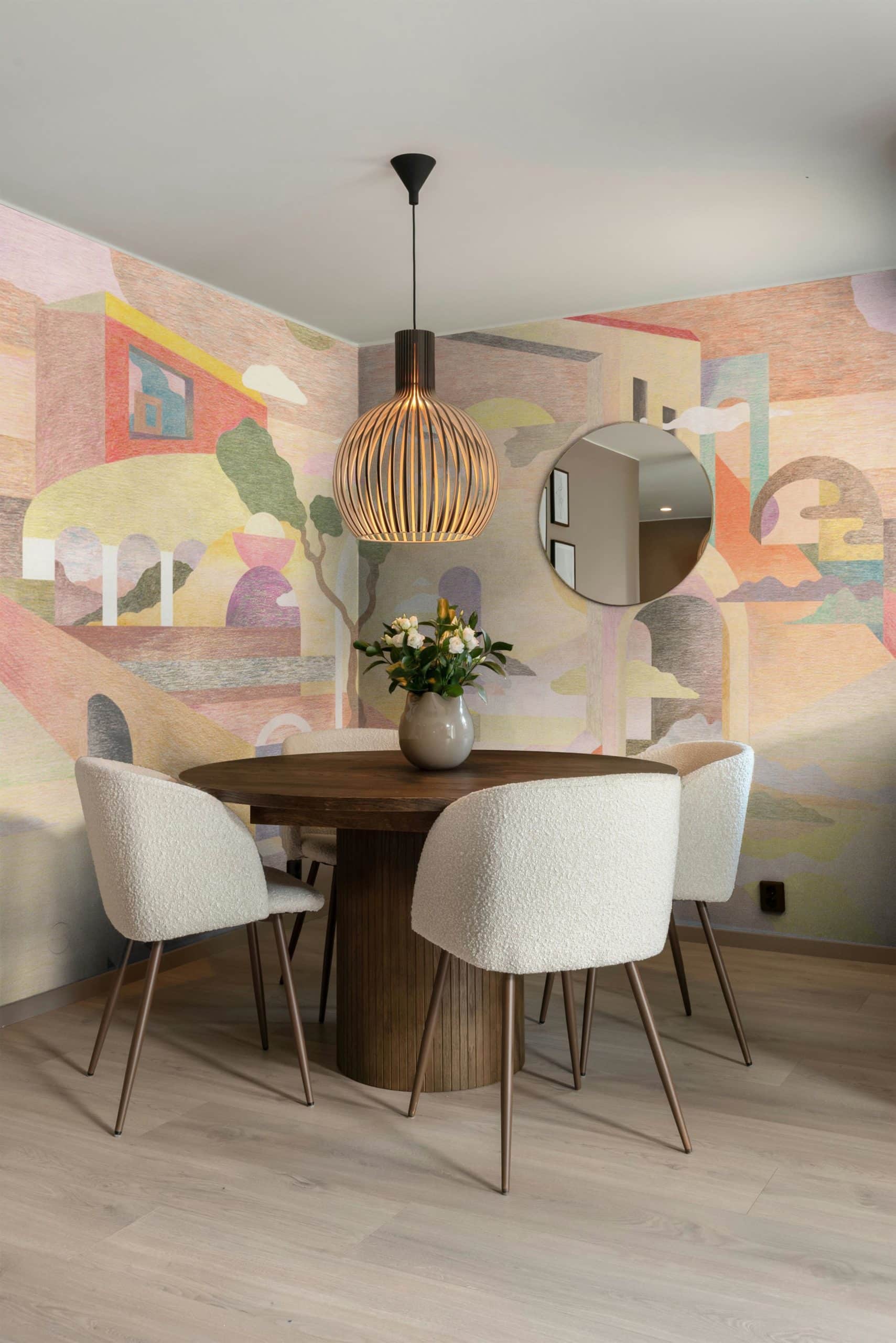Anne Suze dining room dream city wallpaper Anne Suze dining room dream city wallpaper
