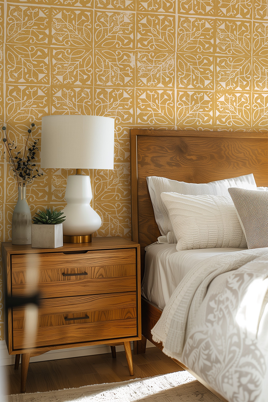 N°604 : Wallpaper - Arabesque Botanique_chambre