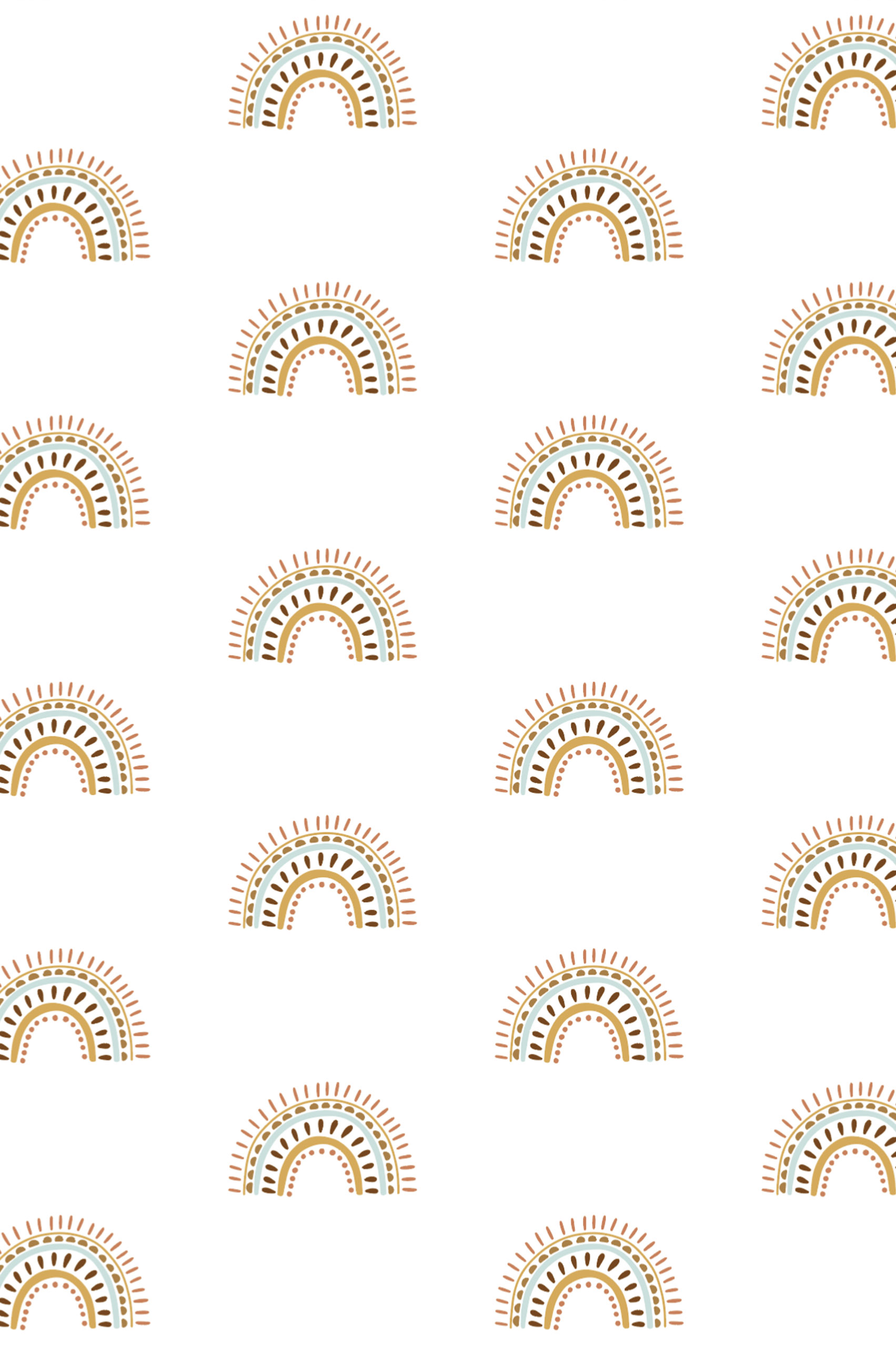 papier peint n621 arc en ciel terracotta zoom