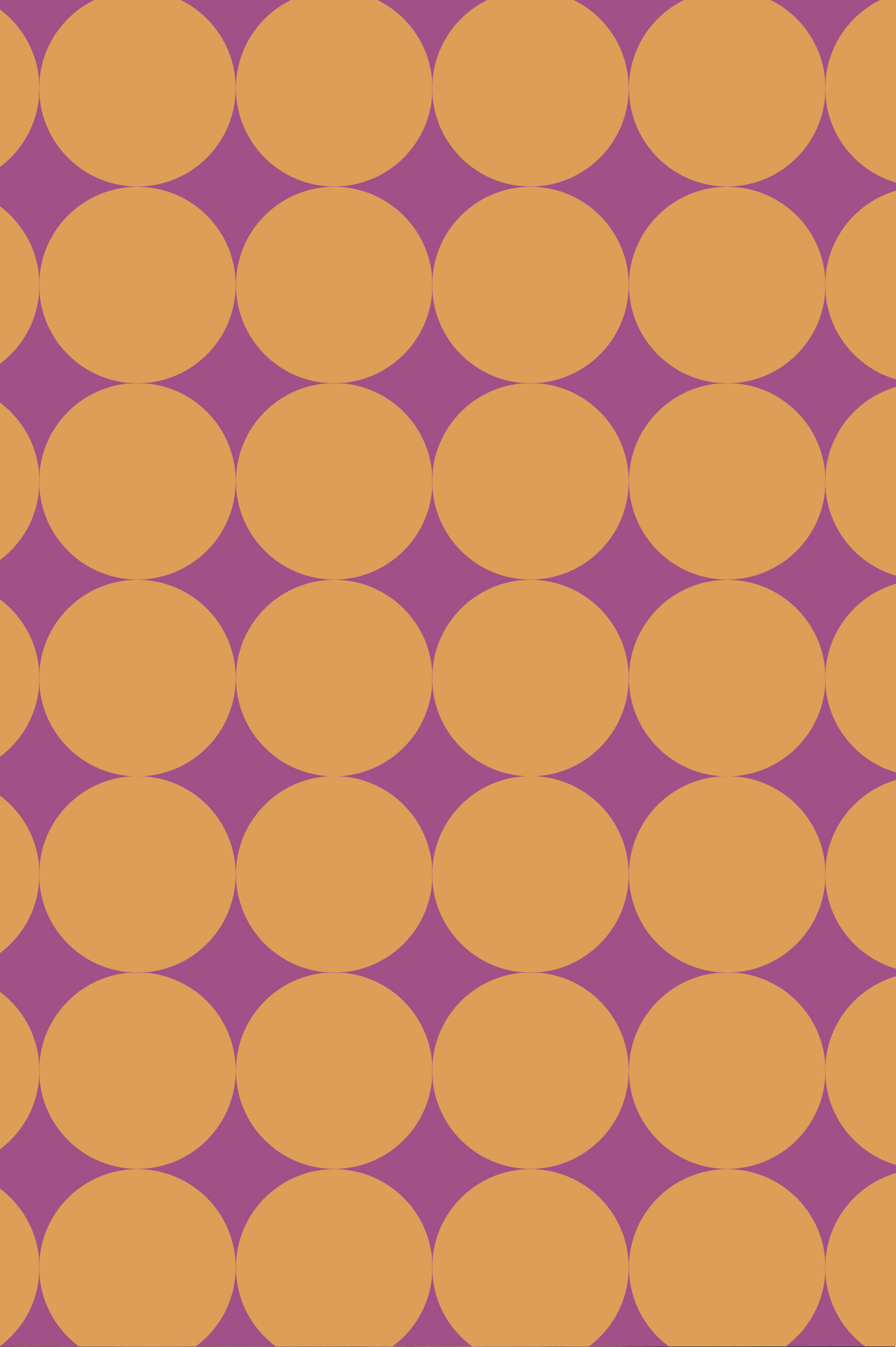 N°622 : Retro Circles - orange - pattern.