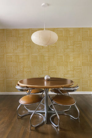 N°624 : Solar Weaving - yellow - dining room.