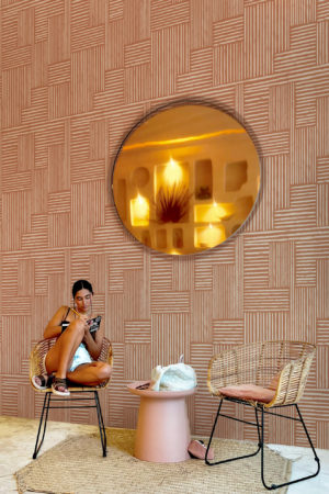 NΒ°624 : Tissages Solaires - terracotta - espace public.