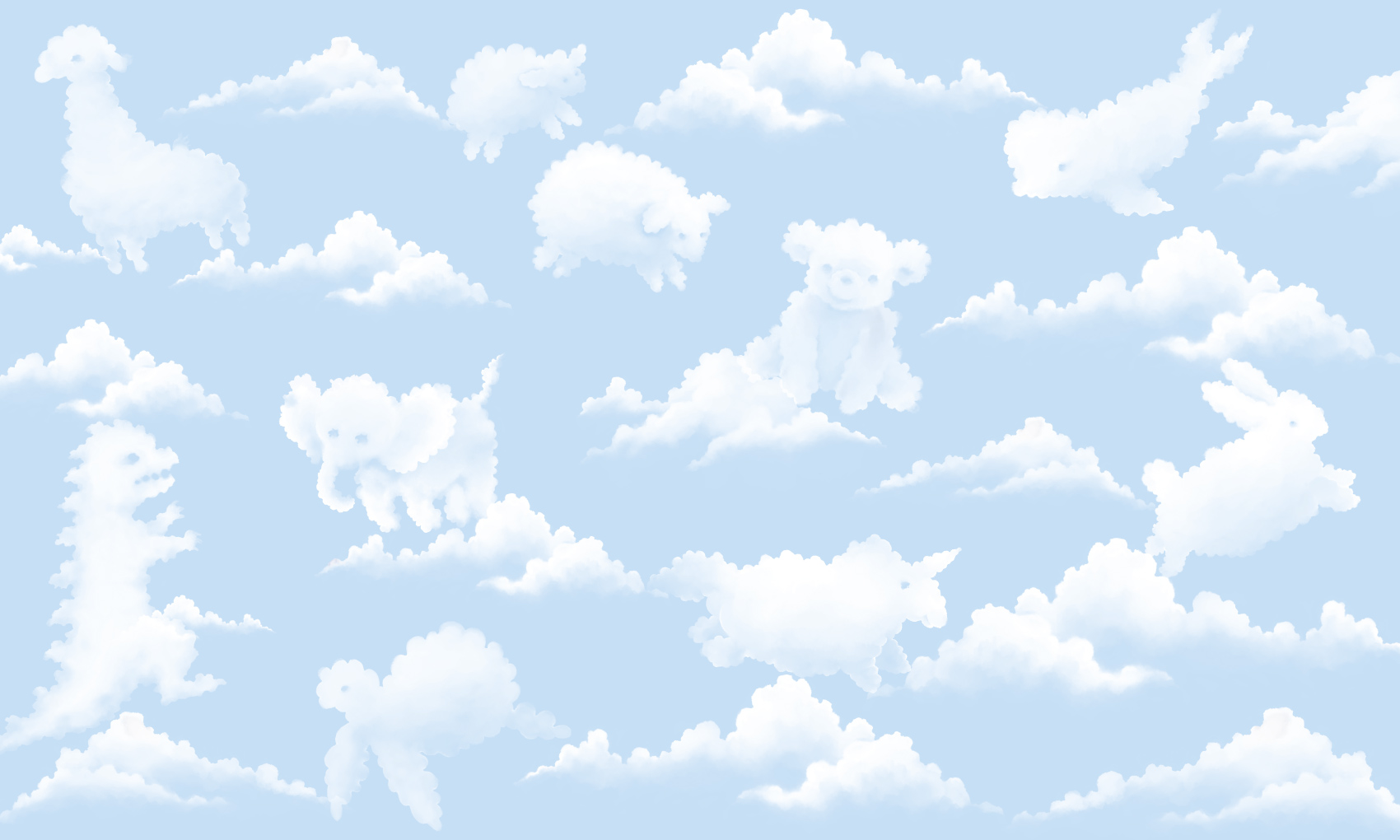 N°632 : Enchanted Clouds - zoom pattern.