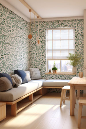 N°636 :  Arborescence  - vert clair - salon