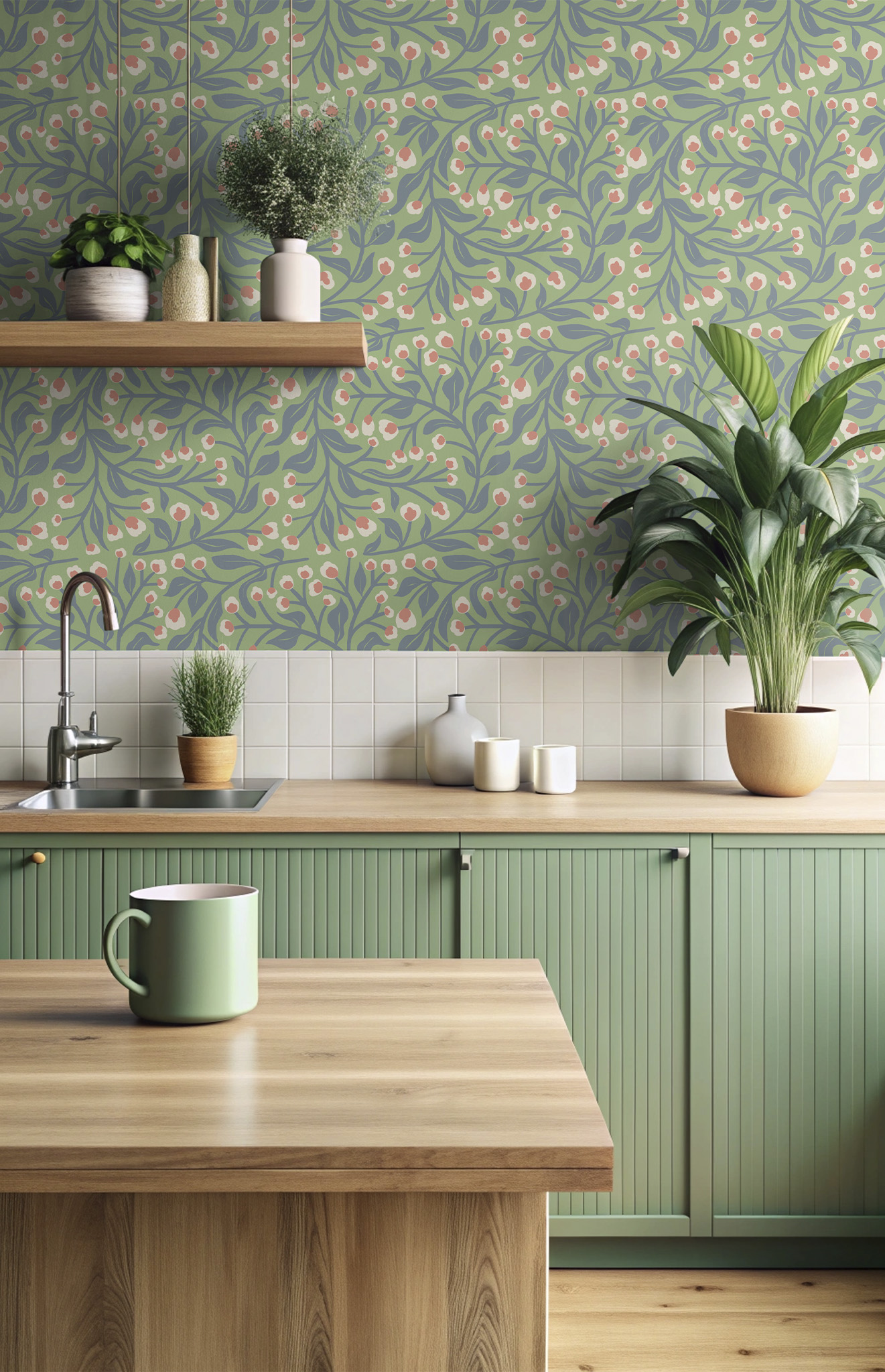 N°636 : Tree structure - green - kitchen