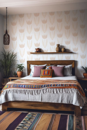 N°640 : Tulipes Sauvages - beige - chambre