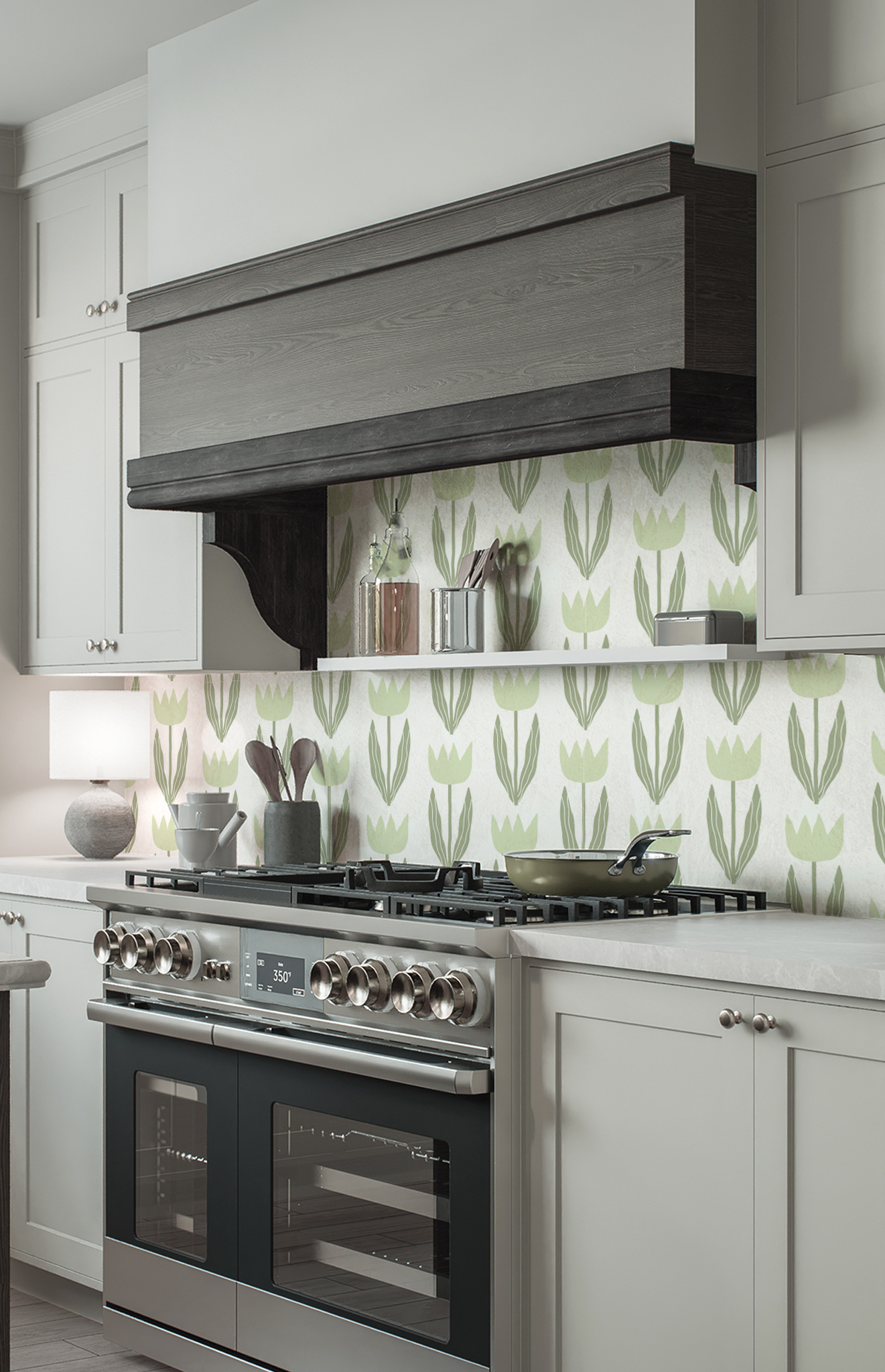 N°640 : Wild Tulips - green - kitchen