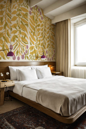 N°641 :  Évasion Végétale - jaune- chambre.