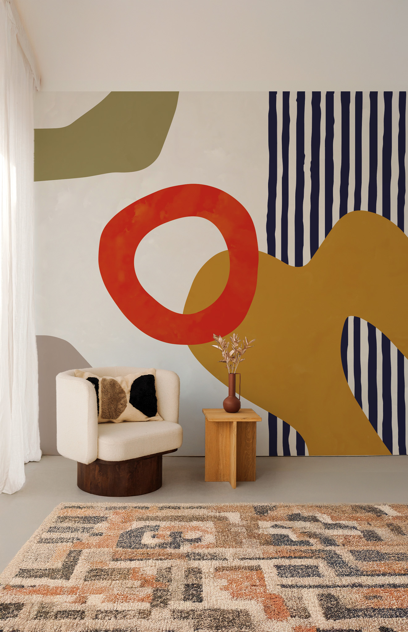 N°643 : Urban Vortex - green - living room